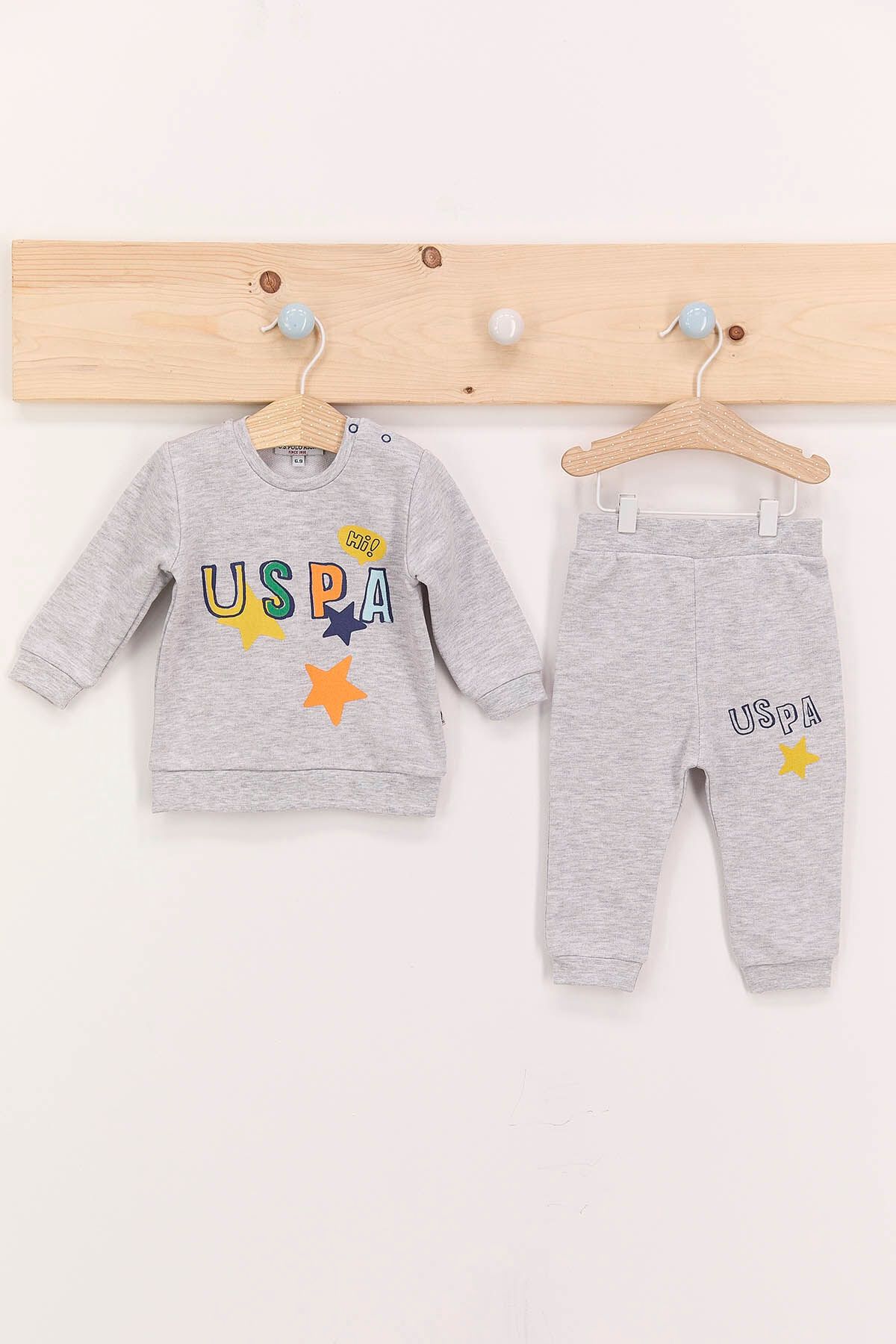 U.S. Polo Assn. Hi Karmelanj Erkek Bebek Eşofman Takımı