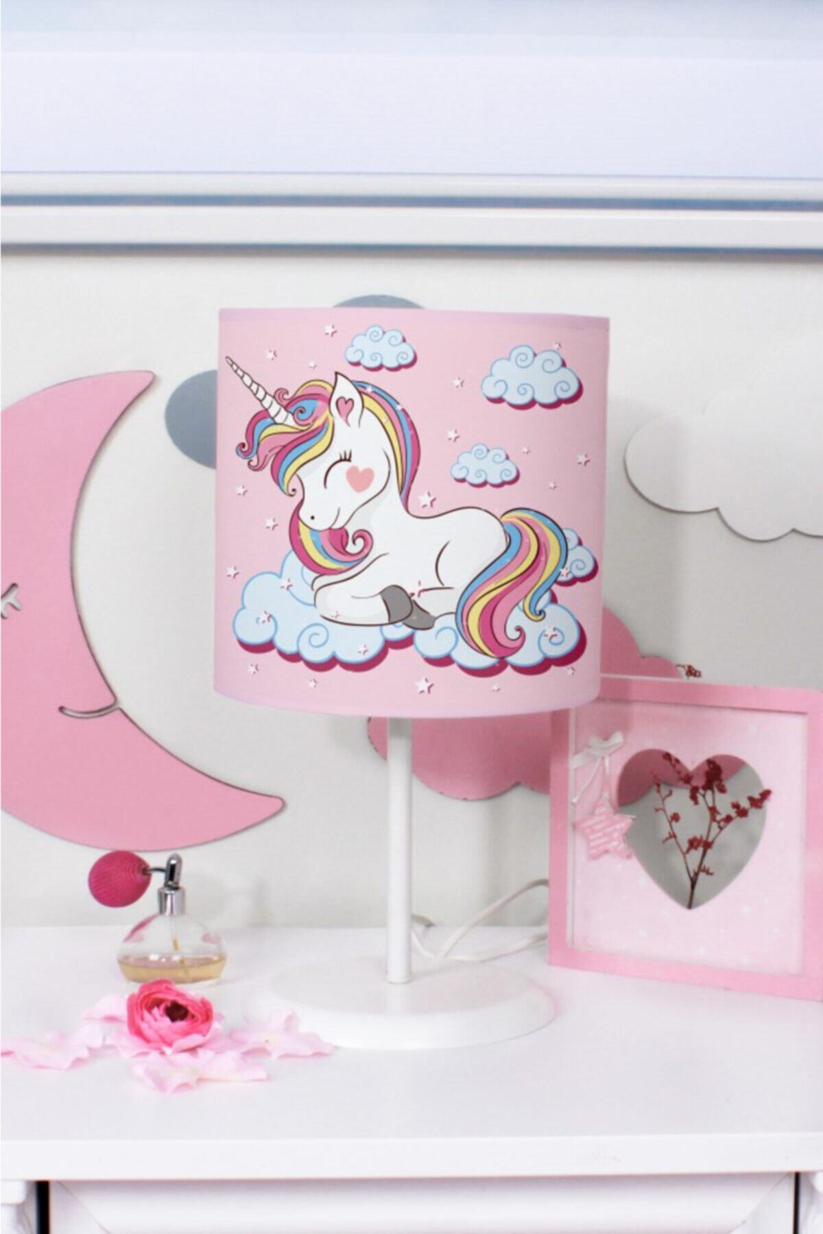 Beshick Buluttaki Unicorn Çocuk Odası Abajur
