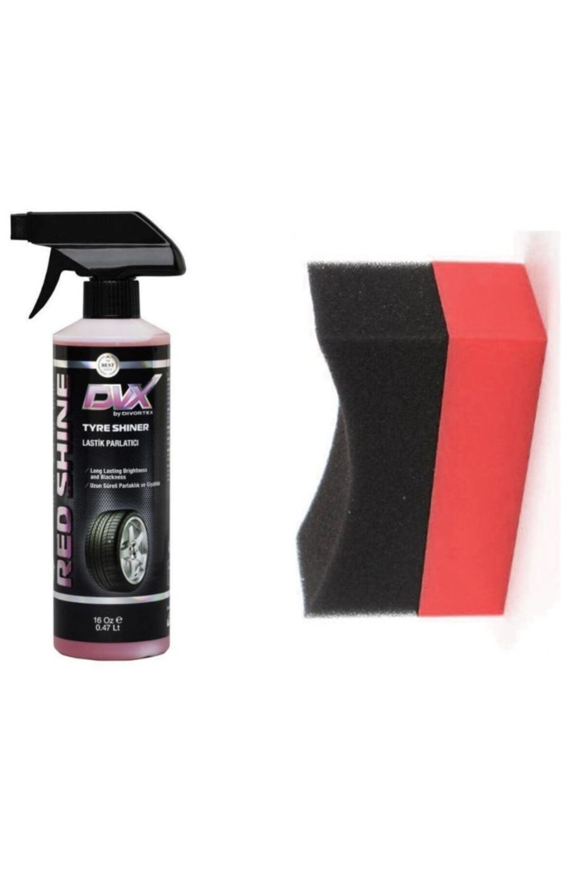 Divortex Dvx Lastik Parlatıcı Ve Siyahlatıcı 16 Oz 473 Ml. + Dvx Lastik Parlatma Süngeri