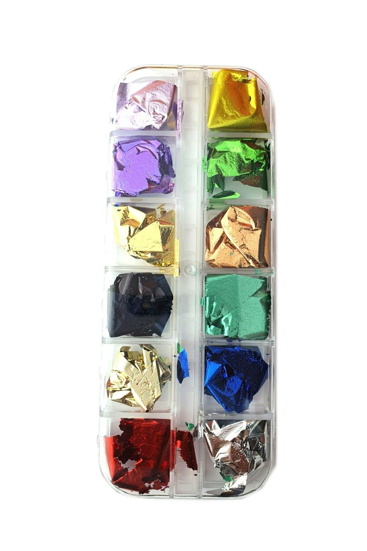 YAYOGE Nail Art 12'li Folyo Dizayn Tırnak Süsleme Seti
