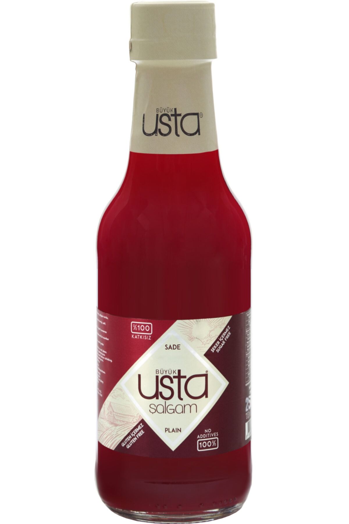 Büyük Usta Şalgam 250 ml Cam Şişe Acısız (12'Lİ)