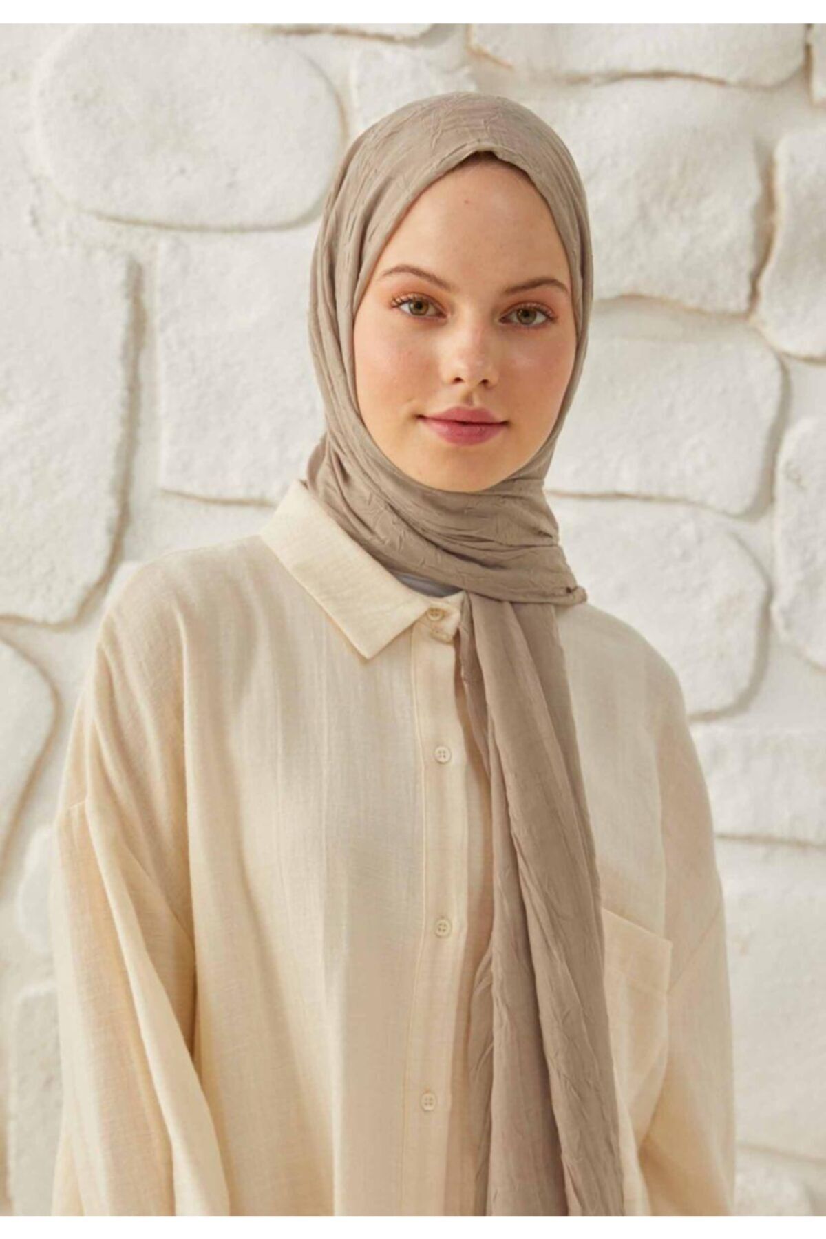 Freshscarfs Bambu Şal Vizon