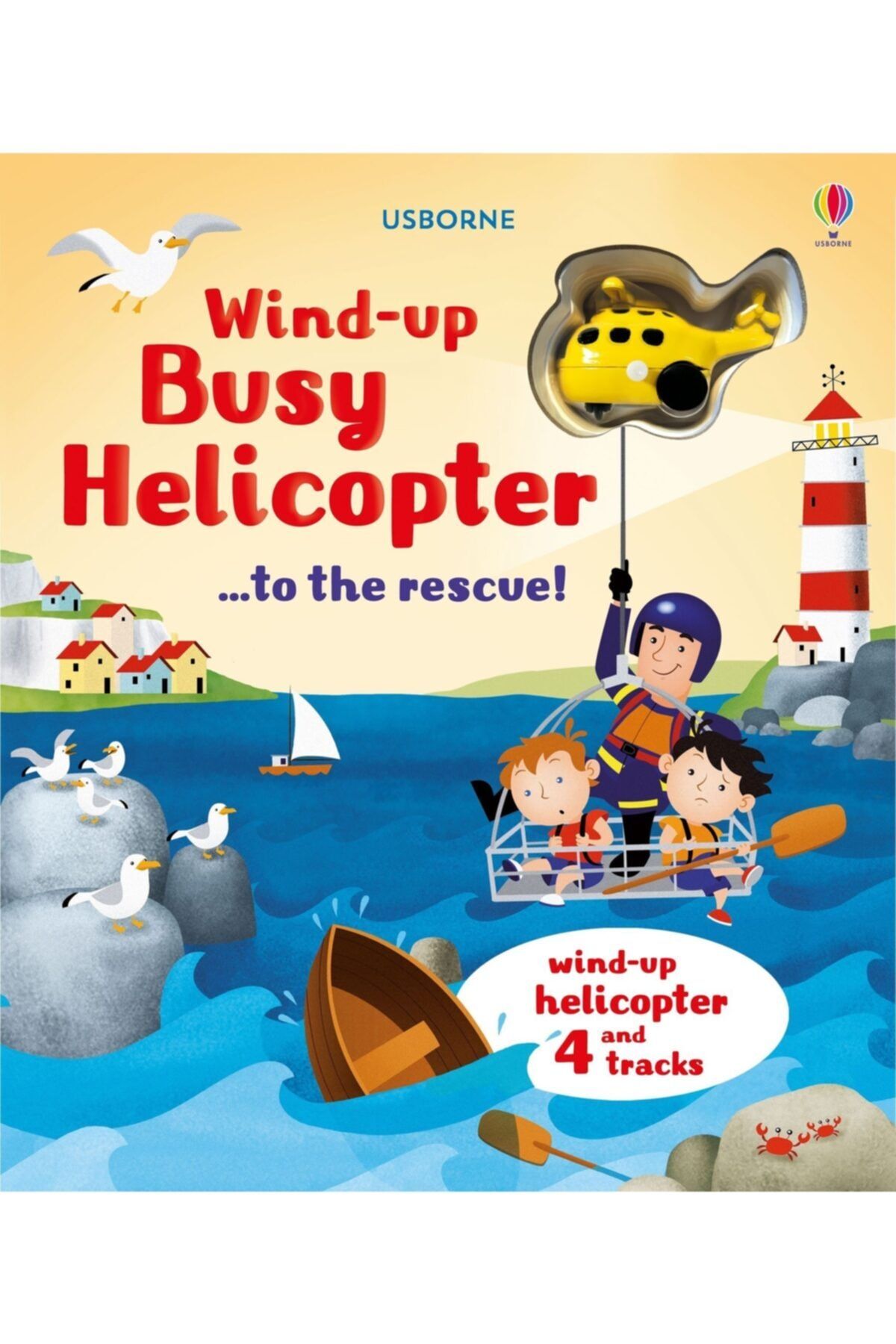 The Usborne Usborne Wind-up Busy Helicopter...to The Rescue!