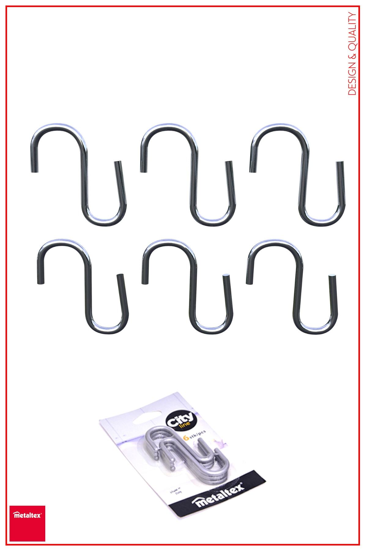 Metaltex Lonardo Kanca Askı Seti ( 6 Adet ) 350342 ( 2 Li )