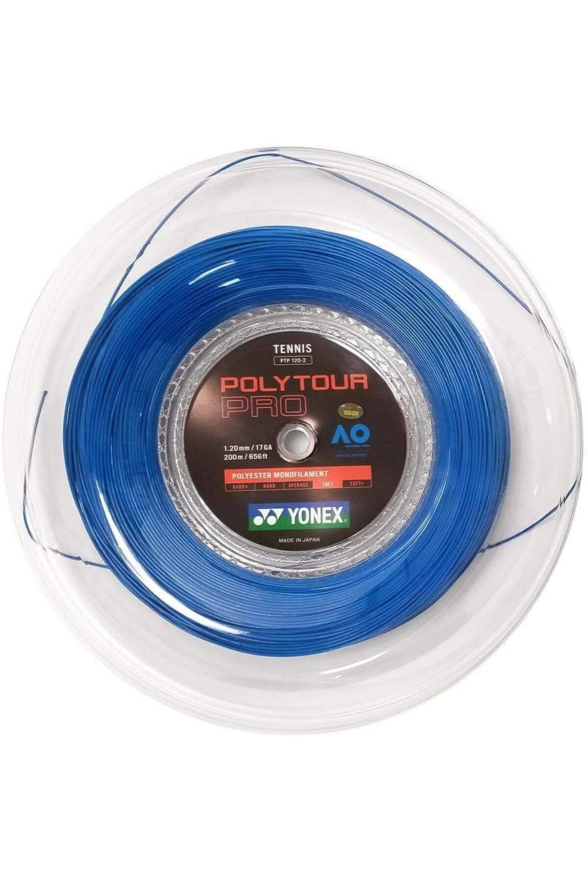 YONEX Poly Tour Pro 125-2 (200m) Tenis Kordajı - Mavi