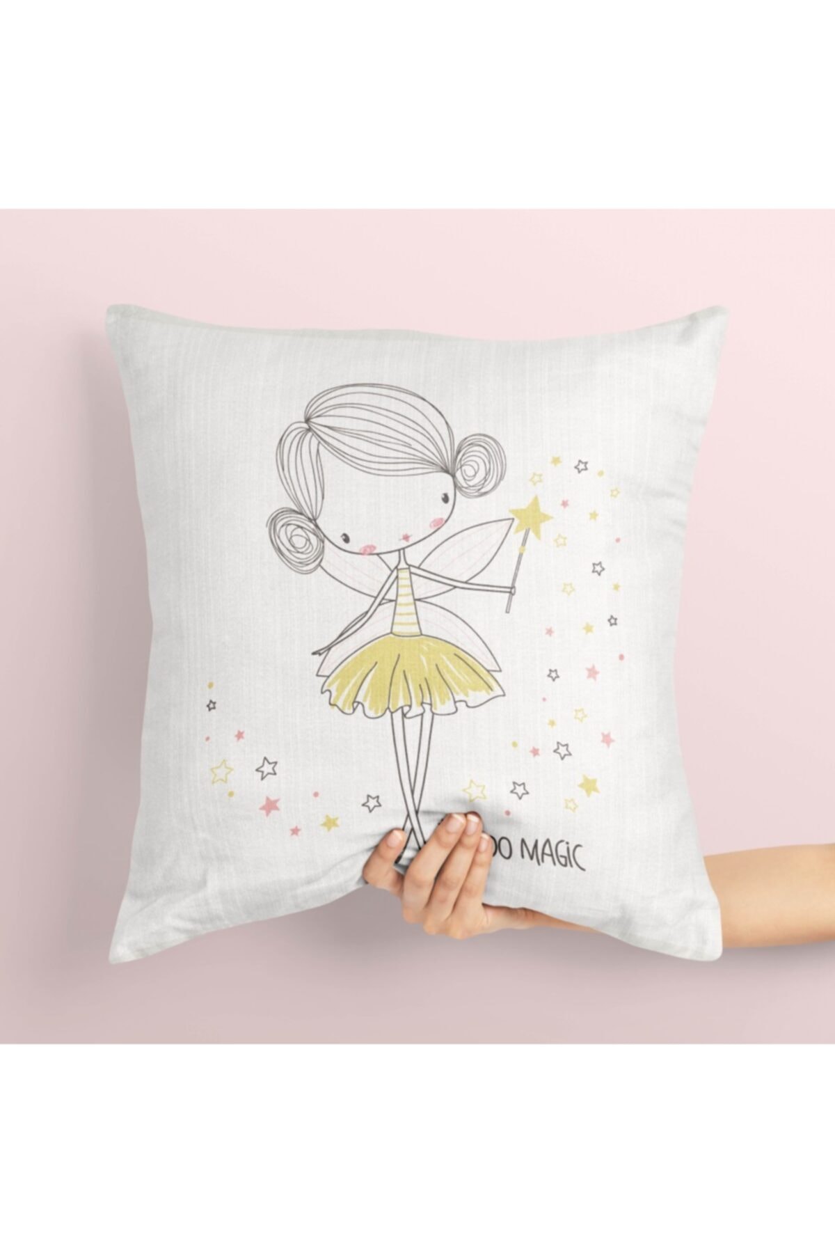 Beshick Çizgi Peri Çocuk Kırlent Kılıfı