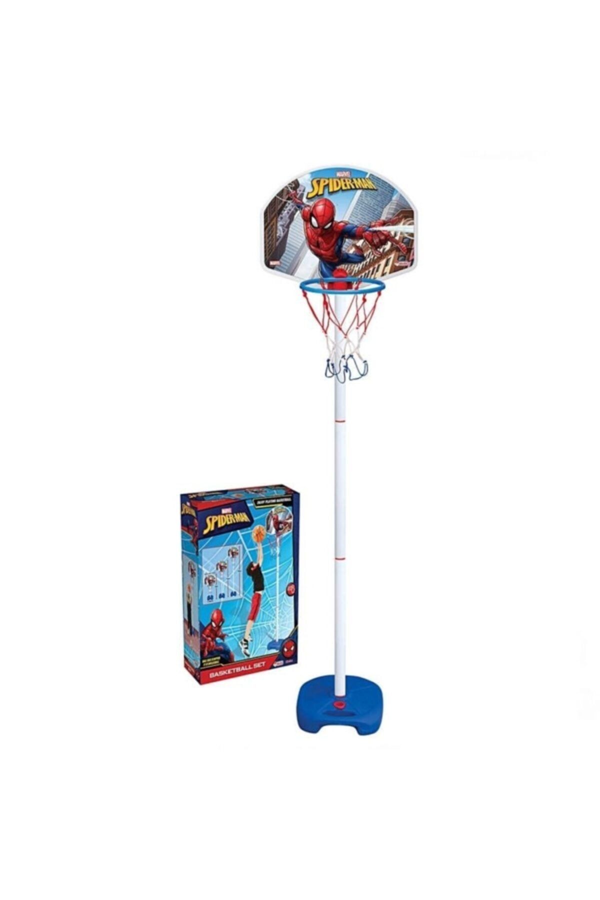 DEDE Beyaz At - Spiderman Ayaklı Basketbol Seti. - Beyaz At
