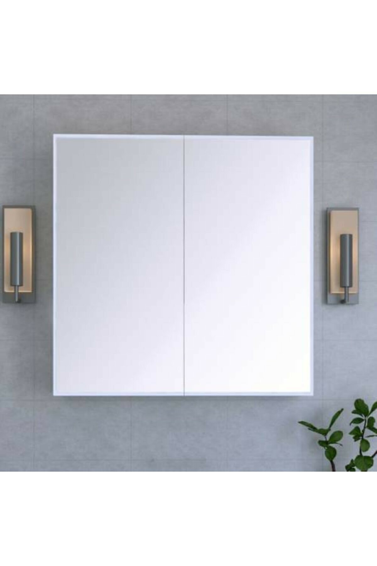 Umay Alyel İki Kapaklı Aynalı Banyo Dolabı