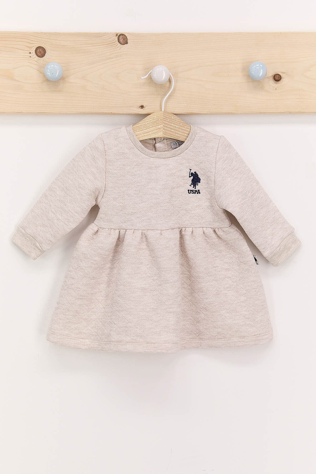 U.S. Polo Assn. U.s. Polo Assn Bejmelanj Kız Bebek Elbise