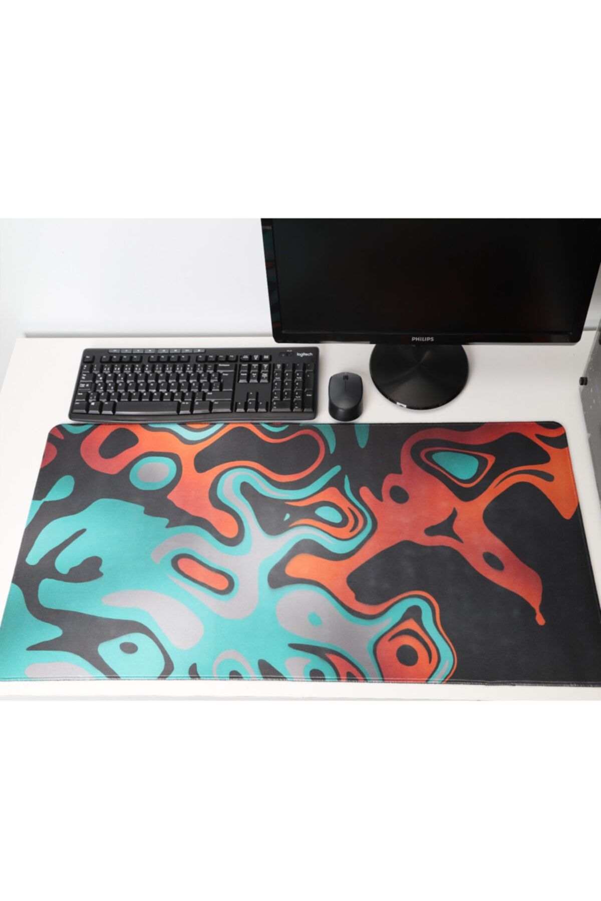FİTGAME 90x40 Cm Büyük Boy 3mm Kauçuk Kaymaz Taban Oyuncu Gaming Mouse Pad