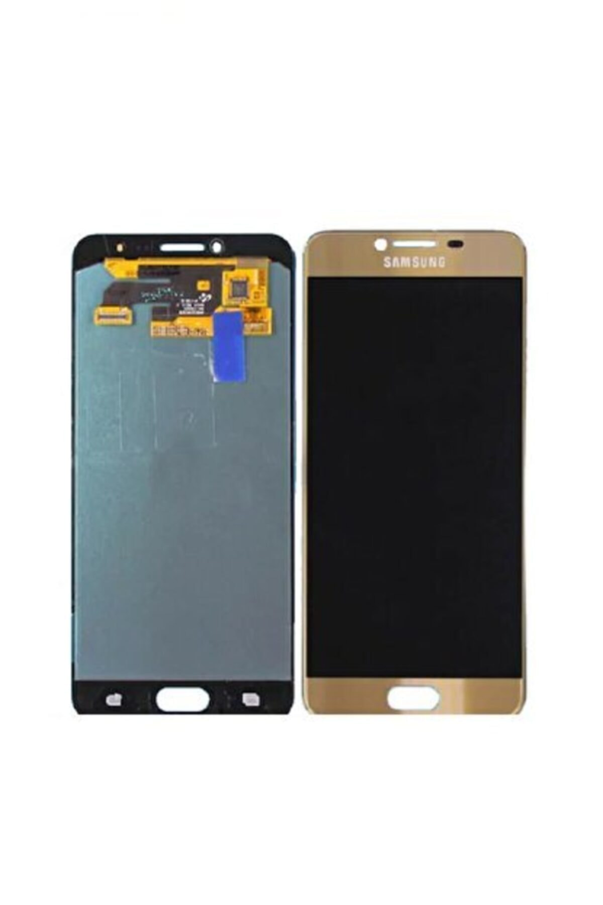Qudex Samsung Galaxy C5 Pro Uyumlu C5010 Lcd Ekran Dokunmatik Altın
