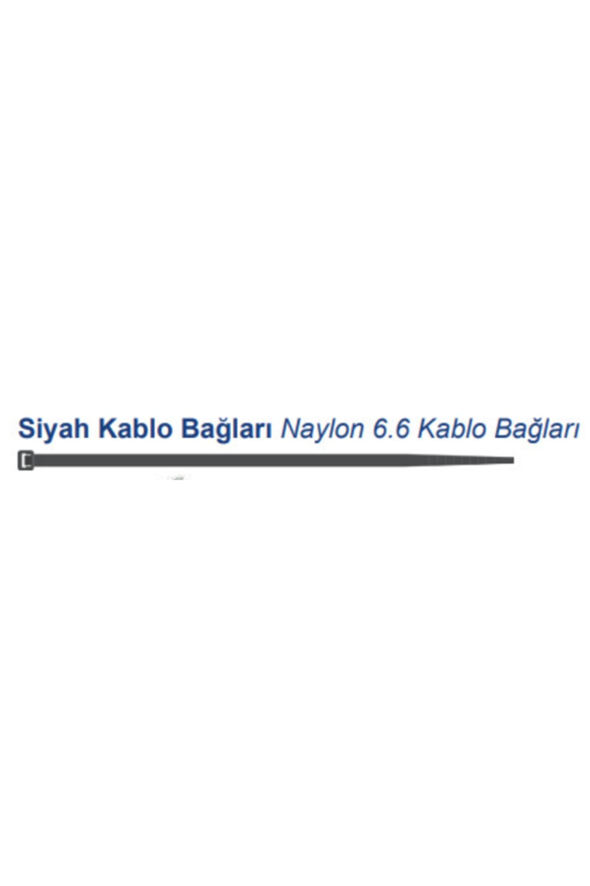 Şafak Siyah Kablo Bağları Naylon 6.6 Kabl- (100 Adet)