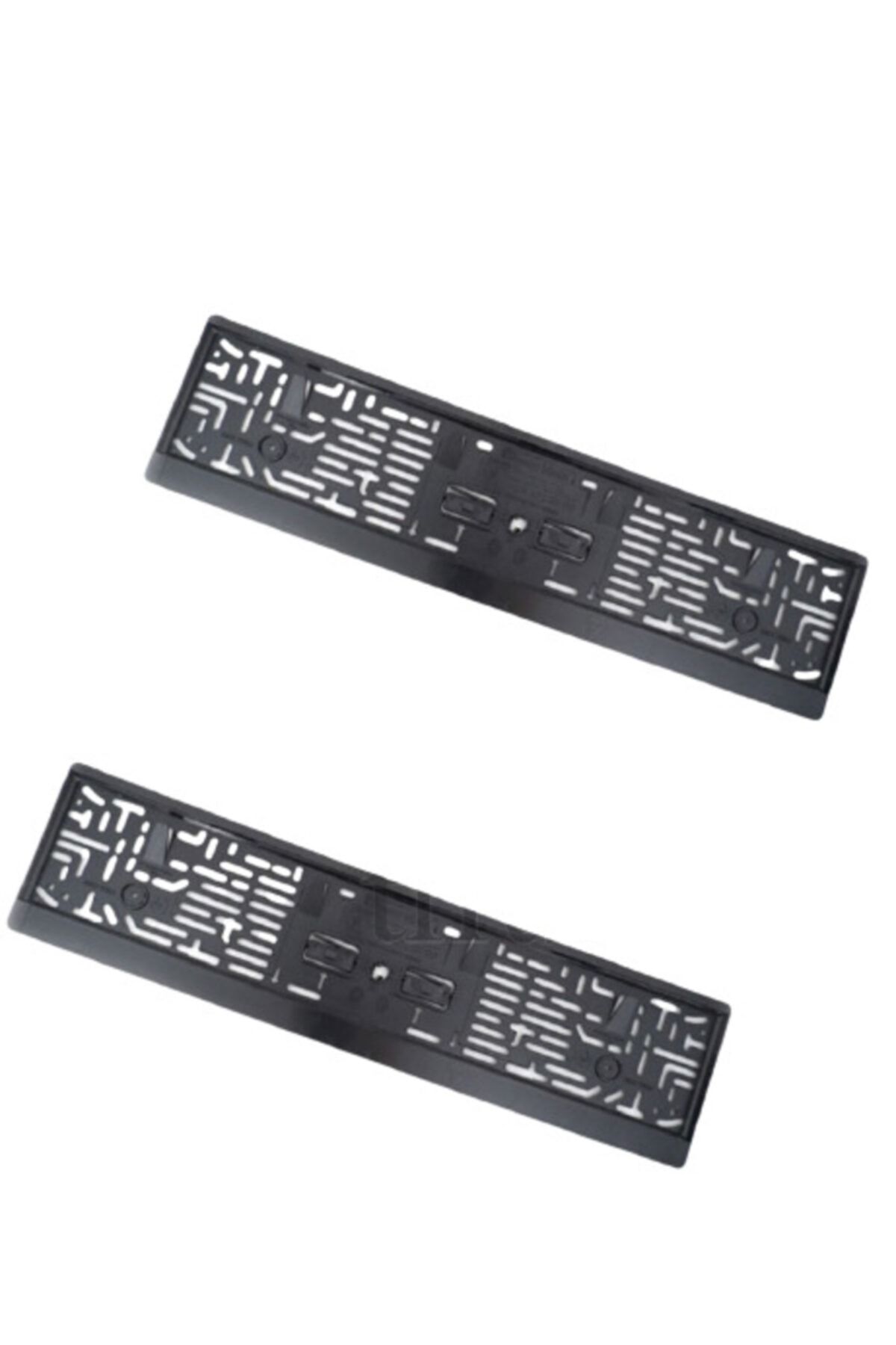 otodemir Plaka Tüv Ince Parlak Siyah Plakalık Araba Plaka Çerçevesi 2 Adet Siyah Pianoblack