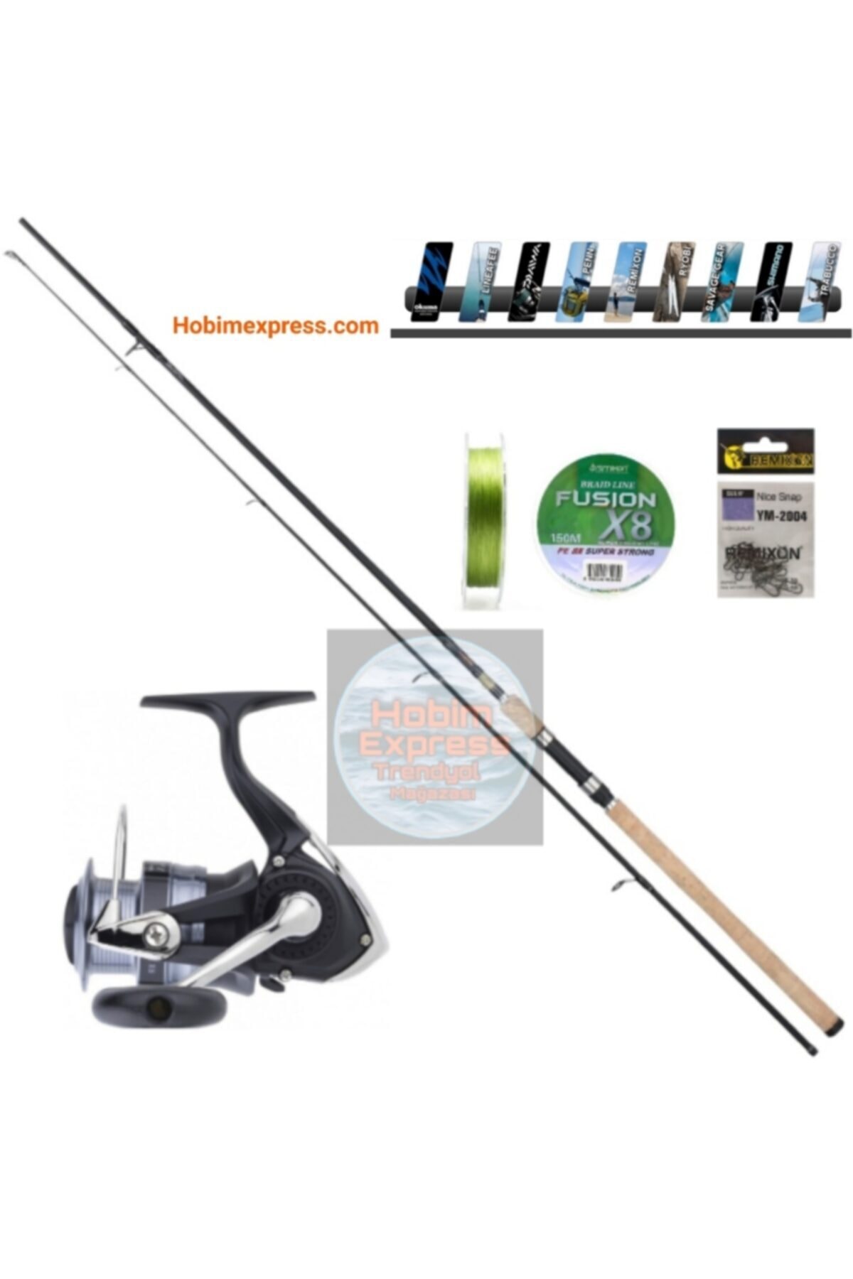 DAIWA Rx 3000 Bı Makina - Crossfire Spin Mh Serisi 270cm 10-40gr Spin Olta Seti