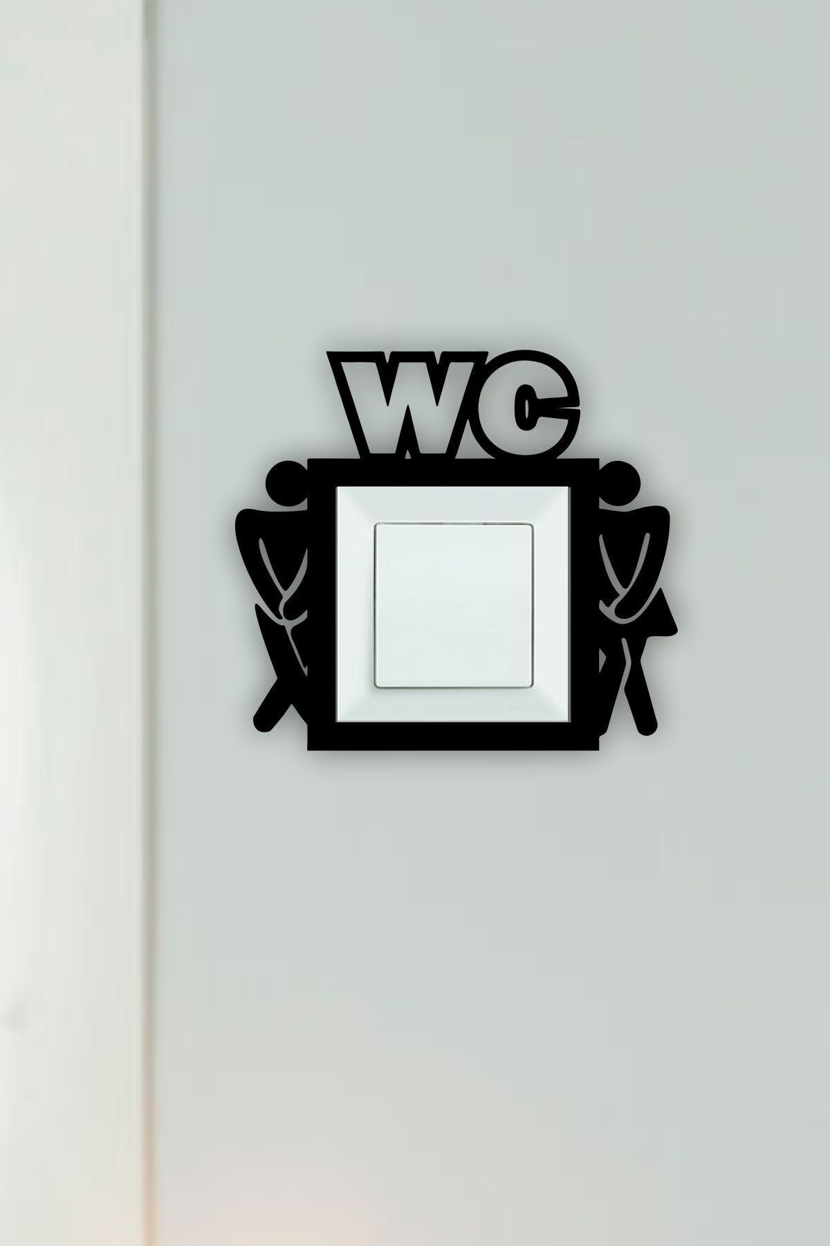 Lazer Dekorasyon Wc Dekoratif Elektrik Anahtarı Çerçevesi