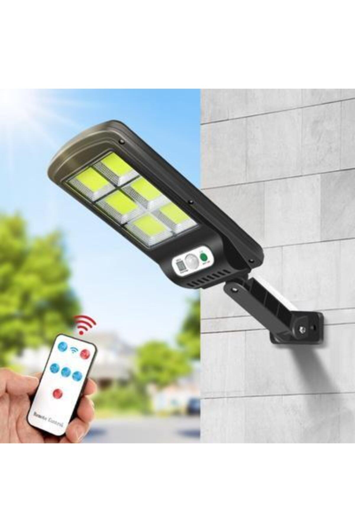 Modacımgür Uzaktan Kumandalı Solar Dış Mekan Bahçe Lambası Bahçe Aydınlatma