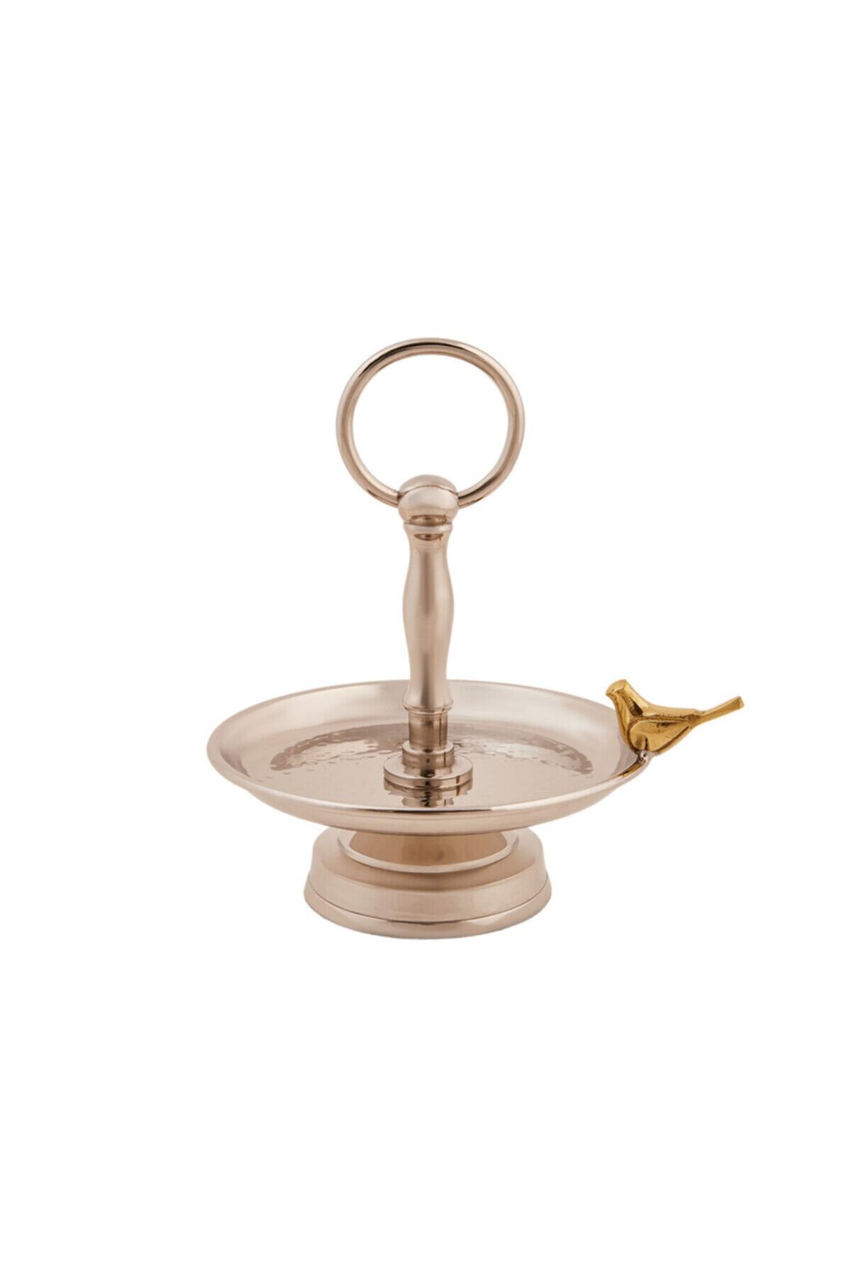 Karaca Birdy Gümüş 16cm Tek Katlı Ikramlık