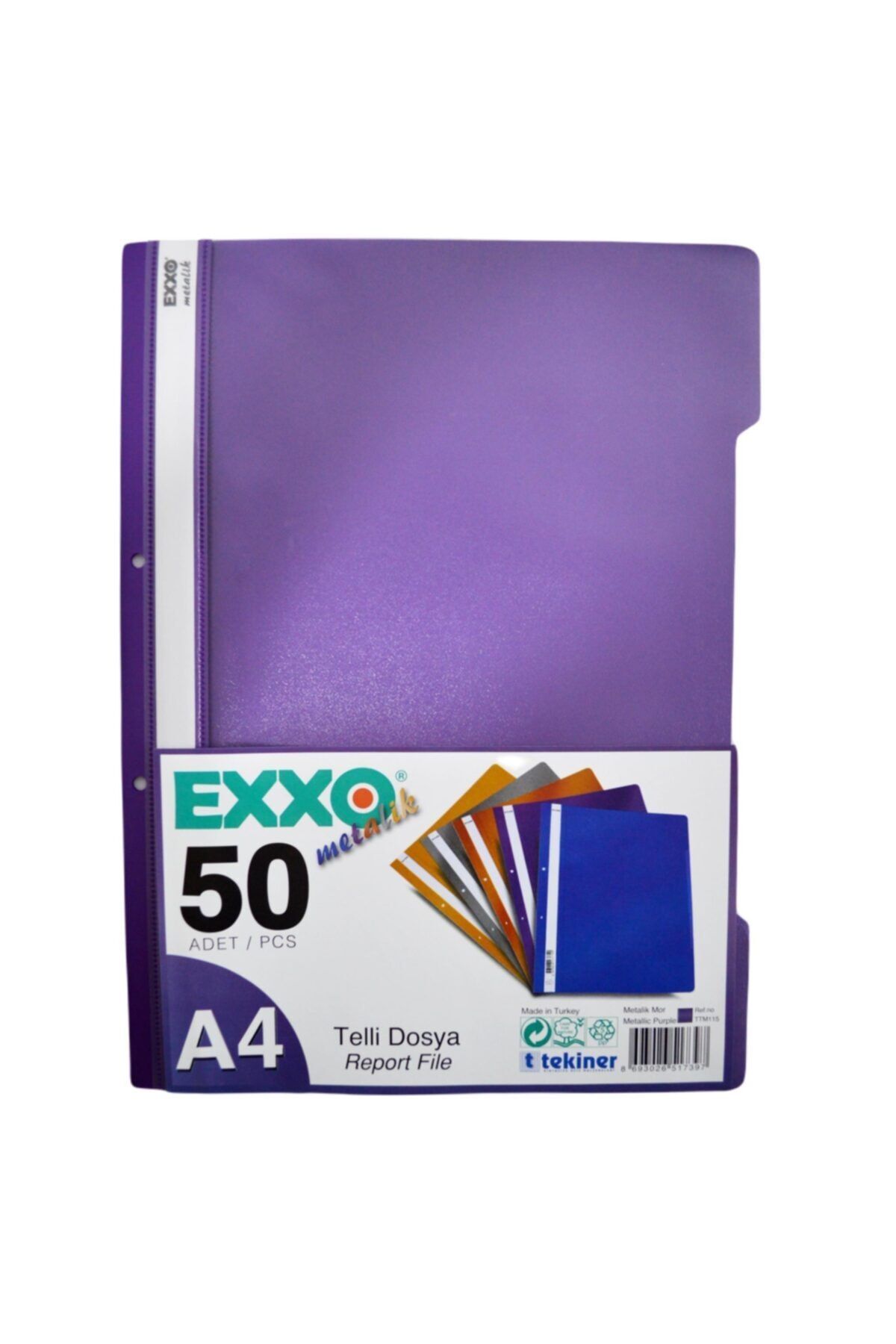 Exxo Metalik Telli Dosya 50 Li Paket
