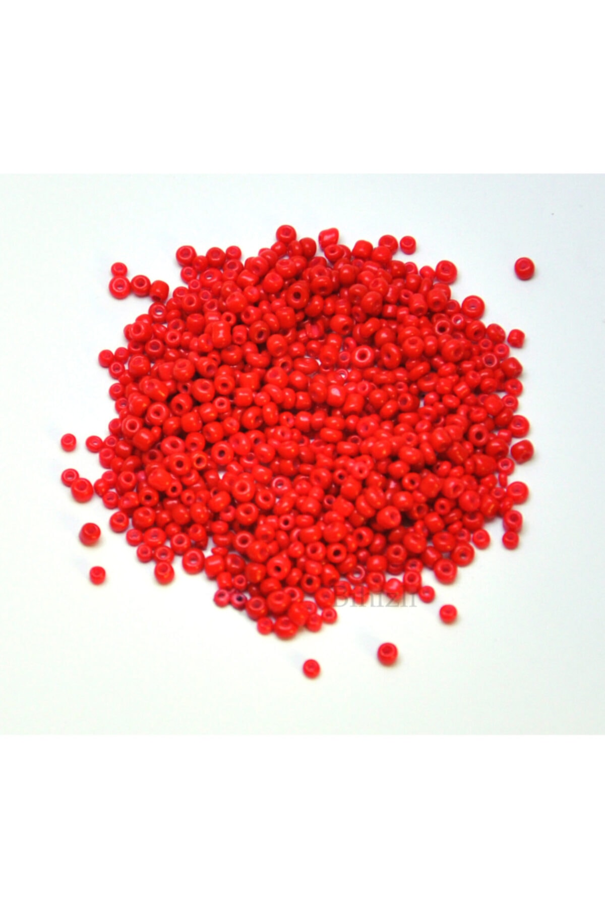 Bihızlı 3 Mm ( 0.8 ) Cam Kum Boncuk 20 Gram Kırmızı Renk