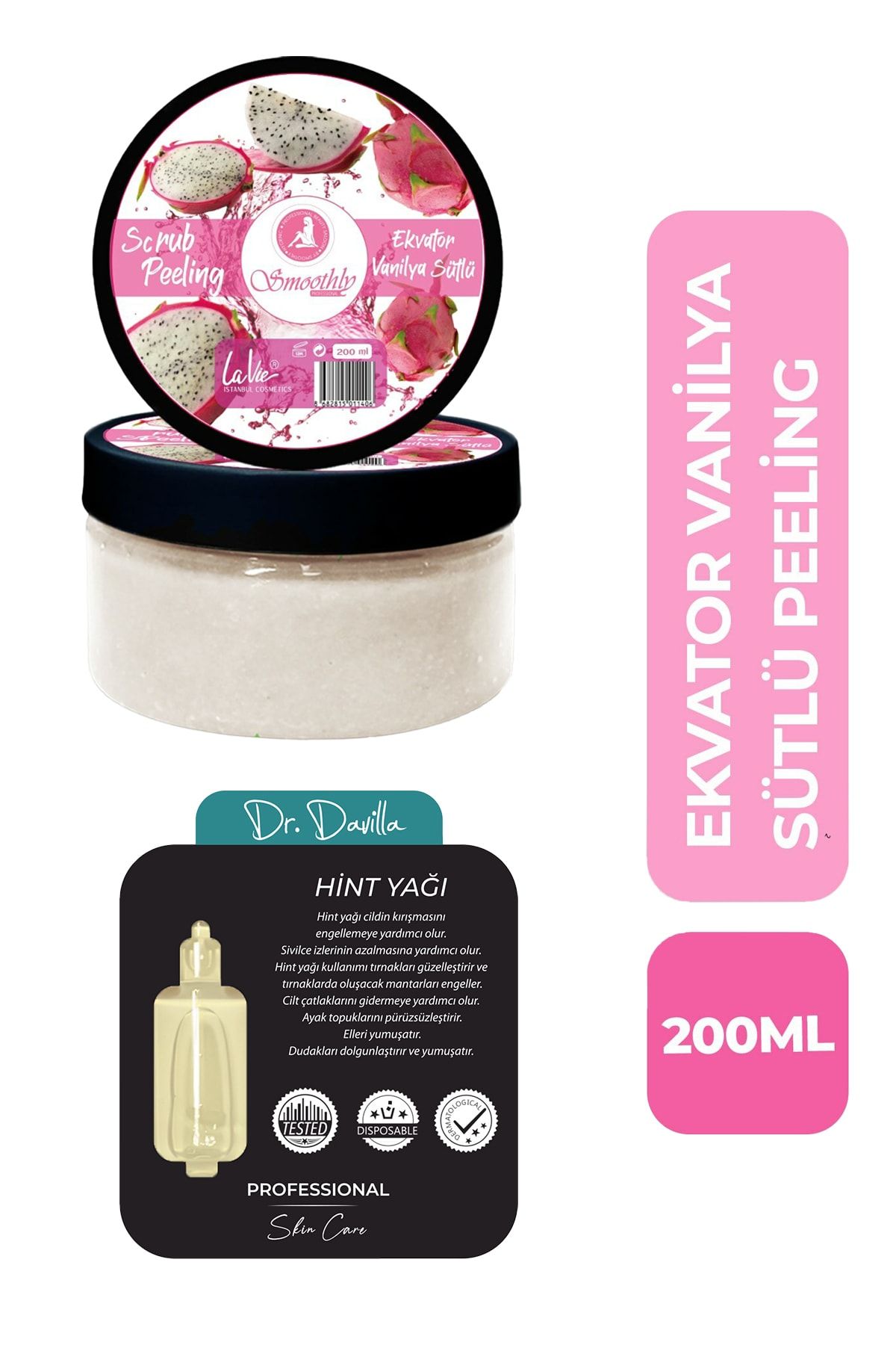 Smoothly Ekvator Vanilya Sütlü Canlandırıcı & Yumuşatıcı El Ayak Bakım Peelingi 200 ml