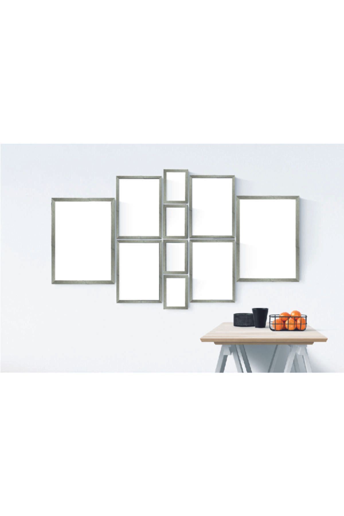 YED Frame Farklı Ebatlarda Resim Çerçeve Seti - Gümüş -