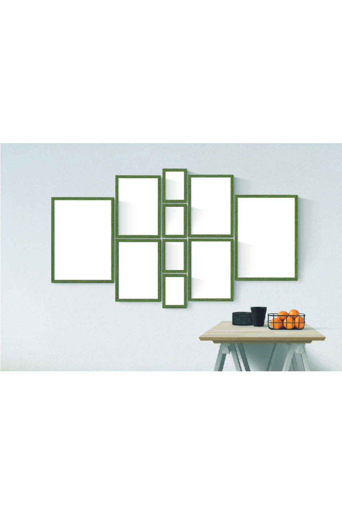 YED Frame Farklı Ebatlarda Resim Çerçeve Seti - Yeşil -
