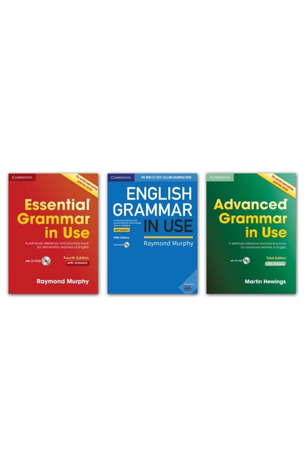 Cambridge Essential Grammar In Use + English Grammar In Use + Advanced Grammar In Use + With Answers + Cd