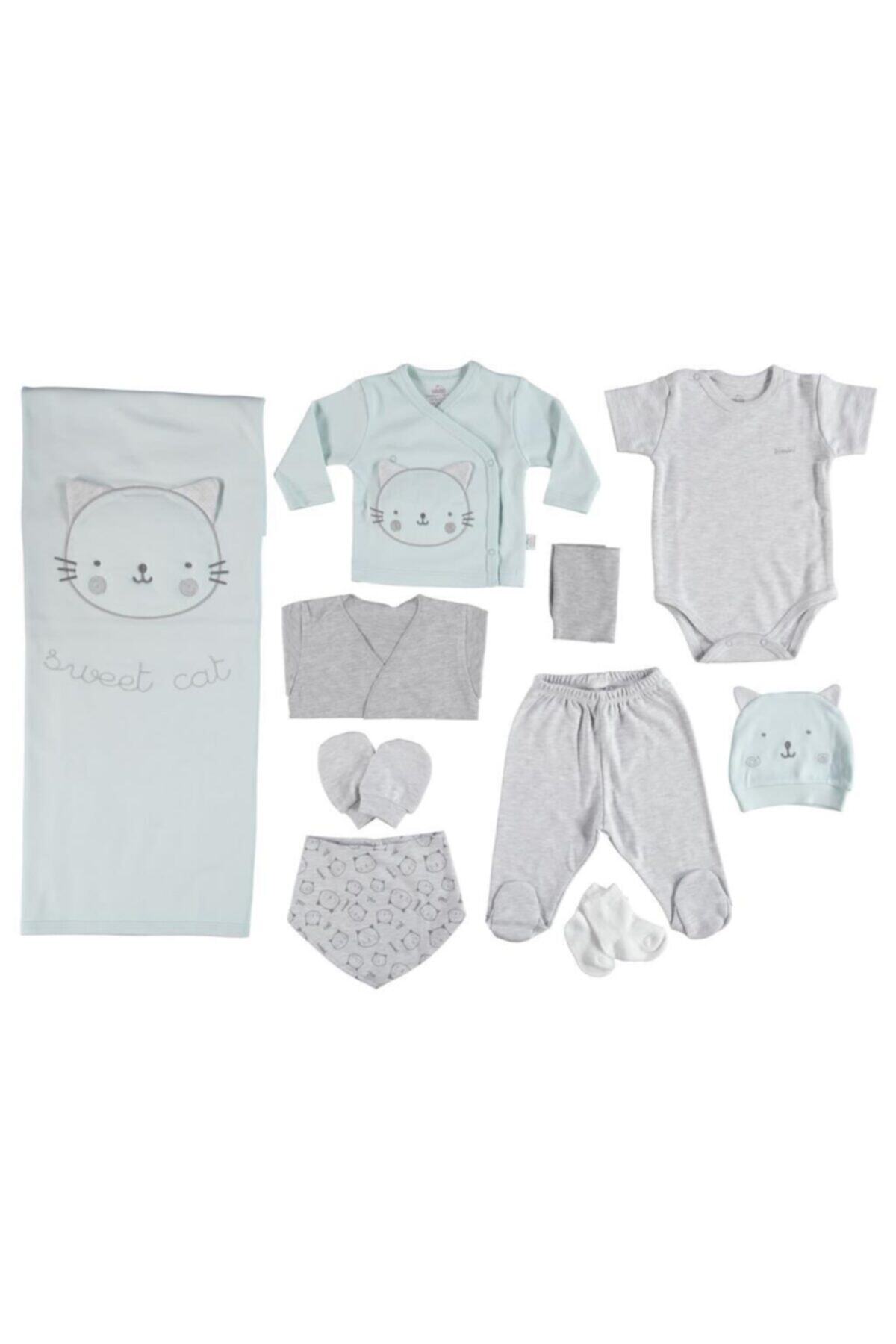 Bibaby Sweet Cat 63144 10 Parça Nil Yeşili Hastane Çıkışı