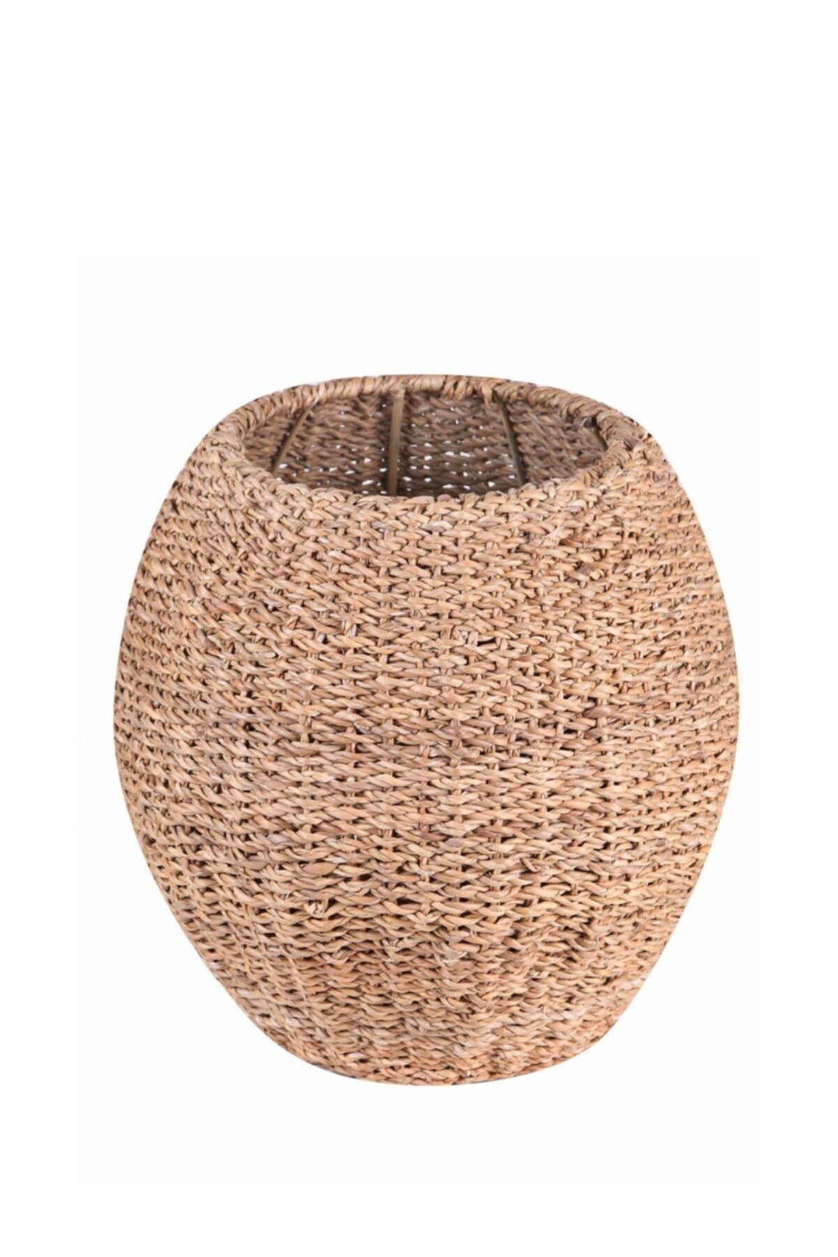 Home Naturel Bombeli Hasır Vazo Saksılık Puf Hn12014