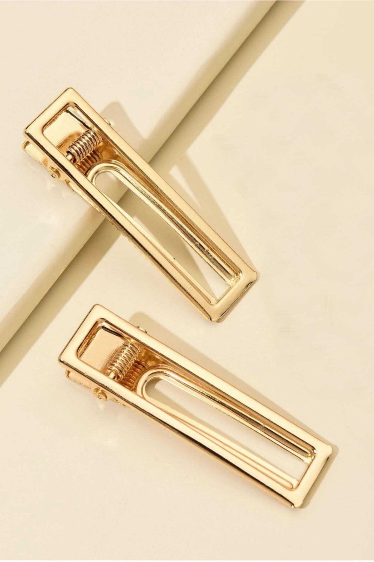 H&E DESIGN Kadın 2'li Gold Luxury Metal Toka Seti