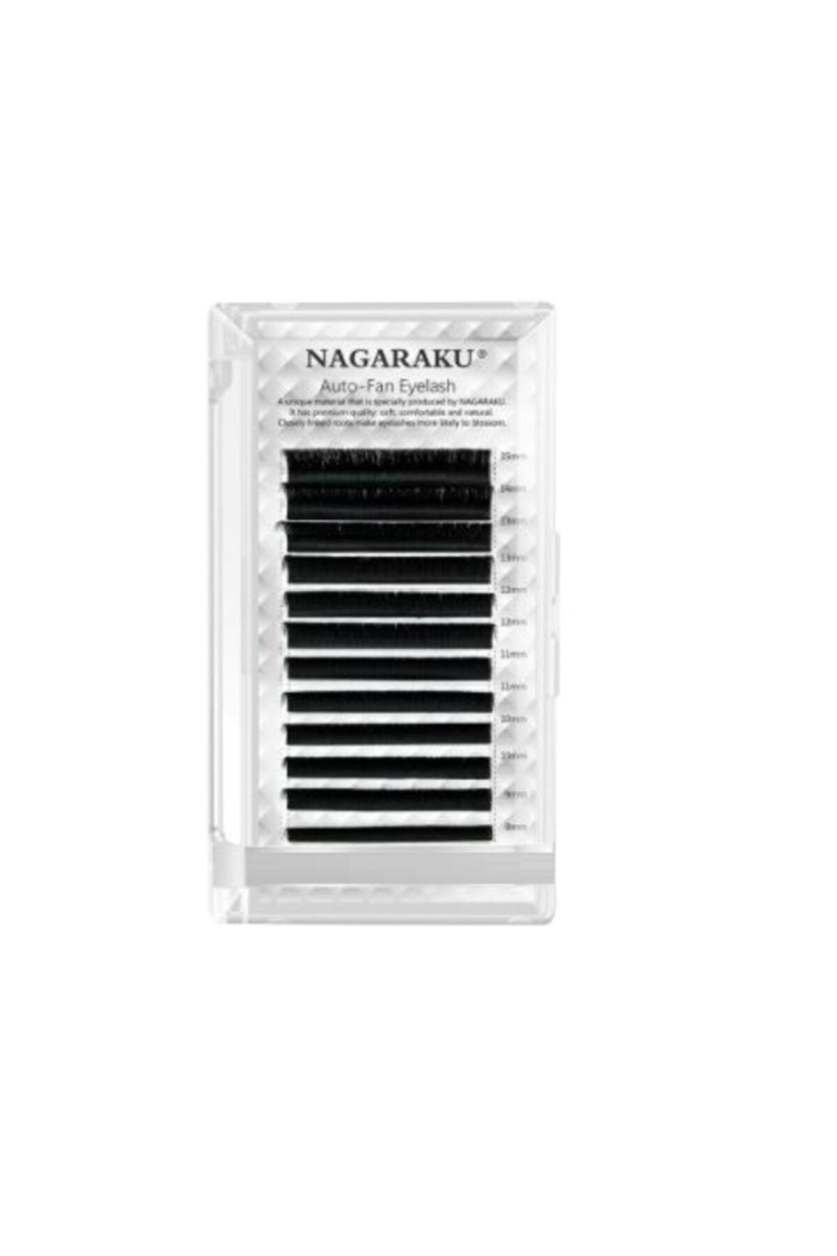 NAGARAKU Ipek Kirpik Auto-fan Çek Bırak Kolay Volüm 0,07d-12mm