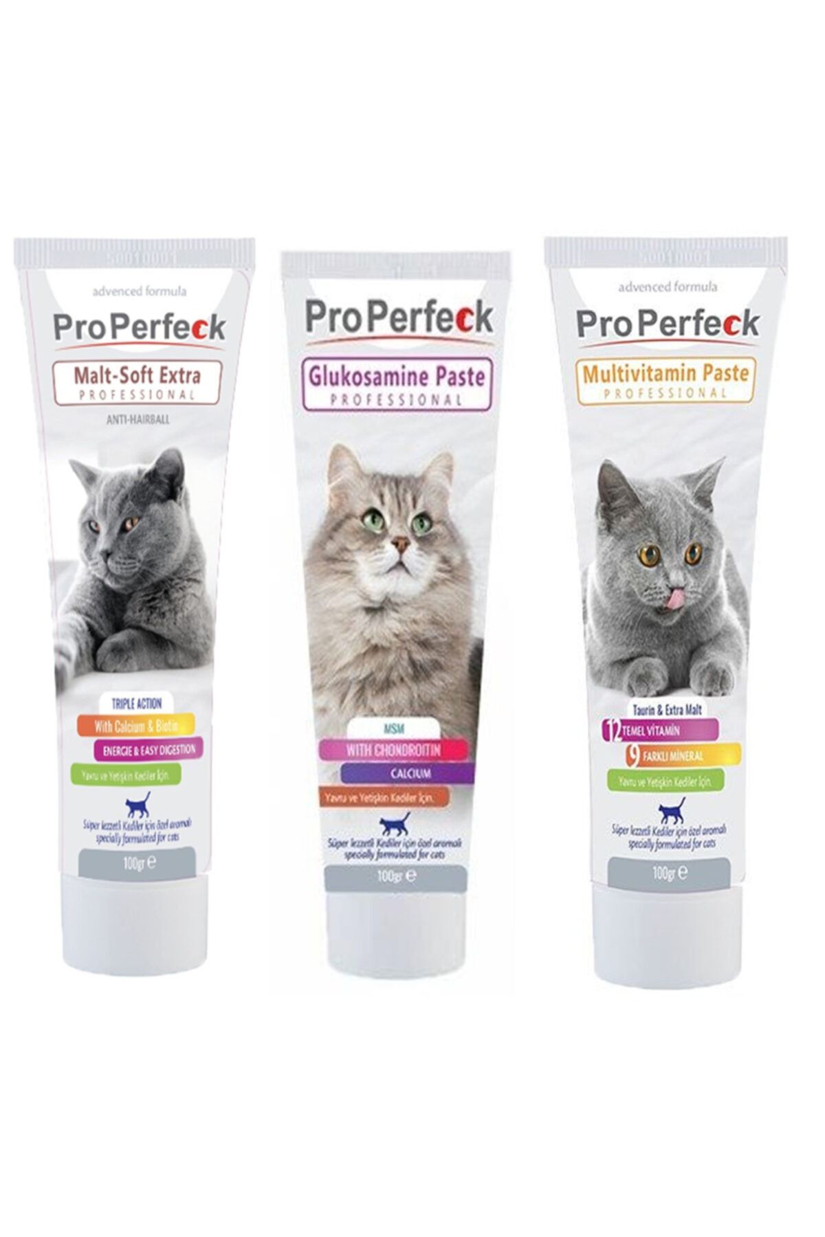 pro perfeck Malt Soft Extra 100 Gr + Multivitamin Paste 100 Gr + Glukosamine Paste 100 Gr