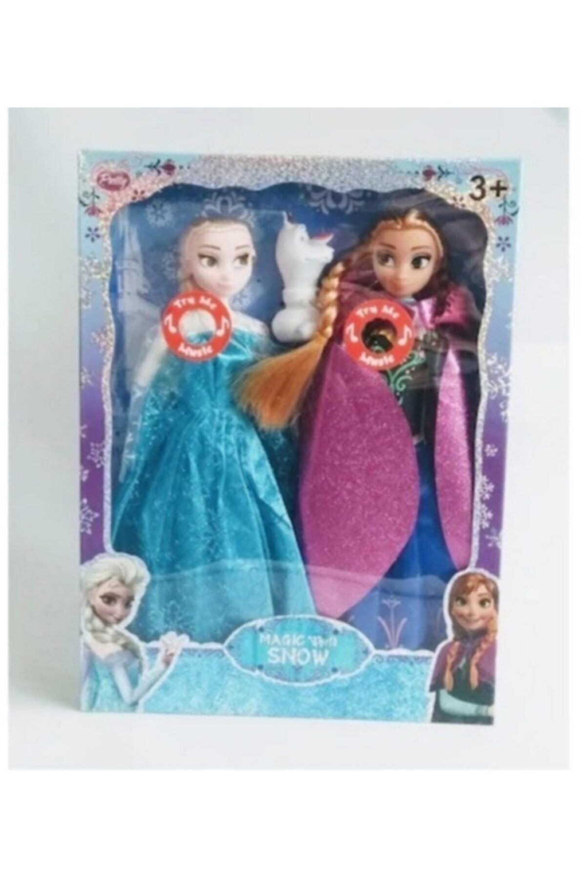 Bobo Şarkı Söyleyen Müzikli Frozan Bebek Seti Anna Ve Elsa