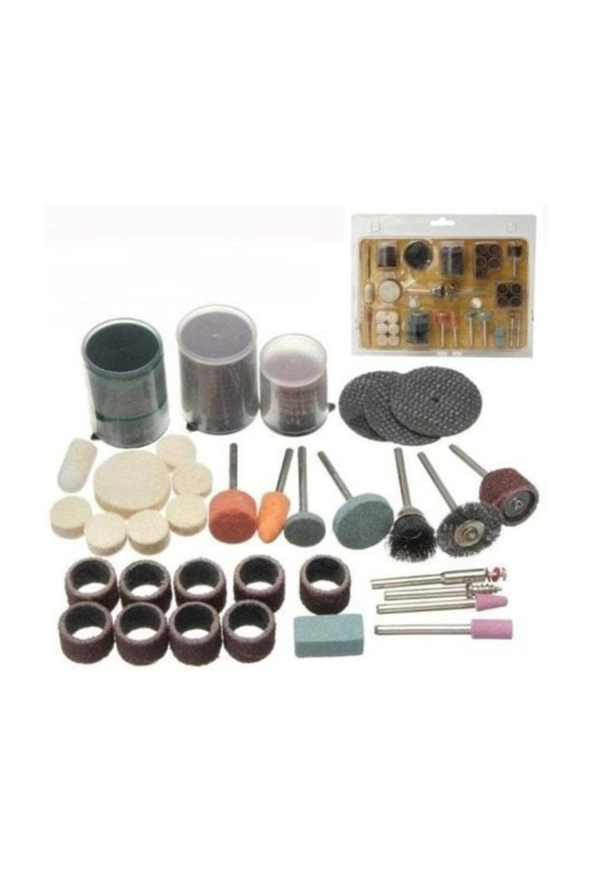 Pofudukkan Sega 105 Parça Taşlama Zımpara Dremel Gravür Oyma Aksesuar Set