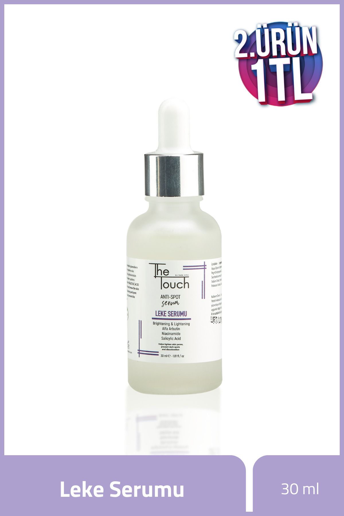 Leke Serumu - Anti Spot Serum Alpha Arbutin, Niacinamide, Salicylic Acid, Aydınlatıcı Serum 30 ML