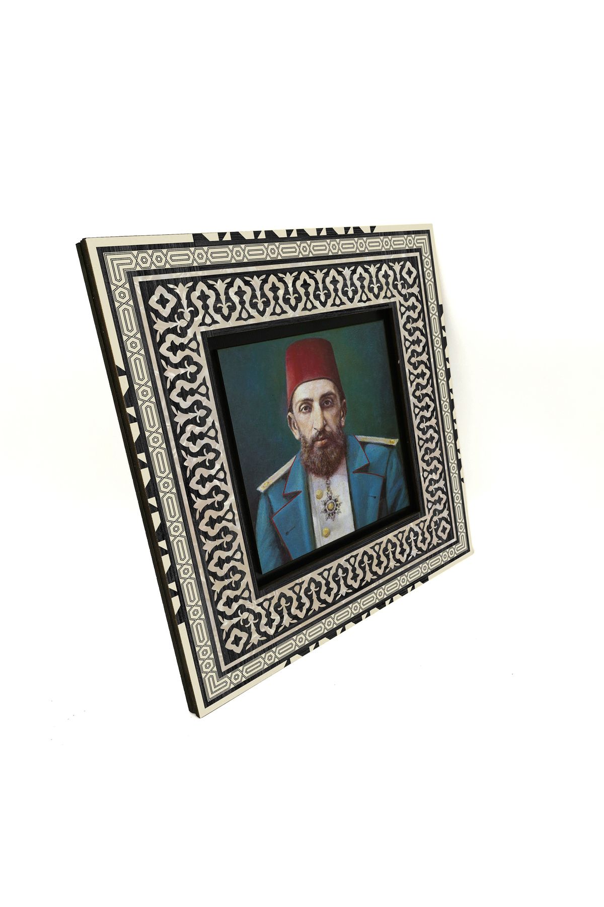 Sadrazam 2. AbdülhamidBaskılı MDF Tablo 20x20...