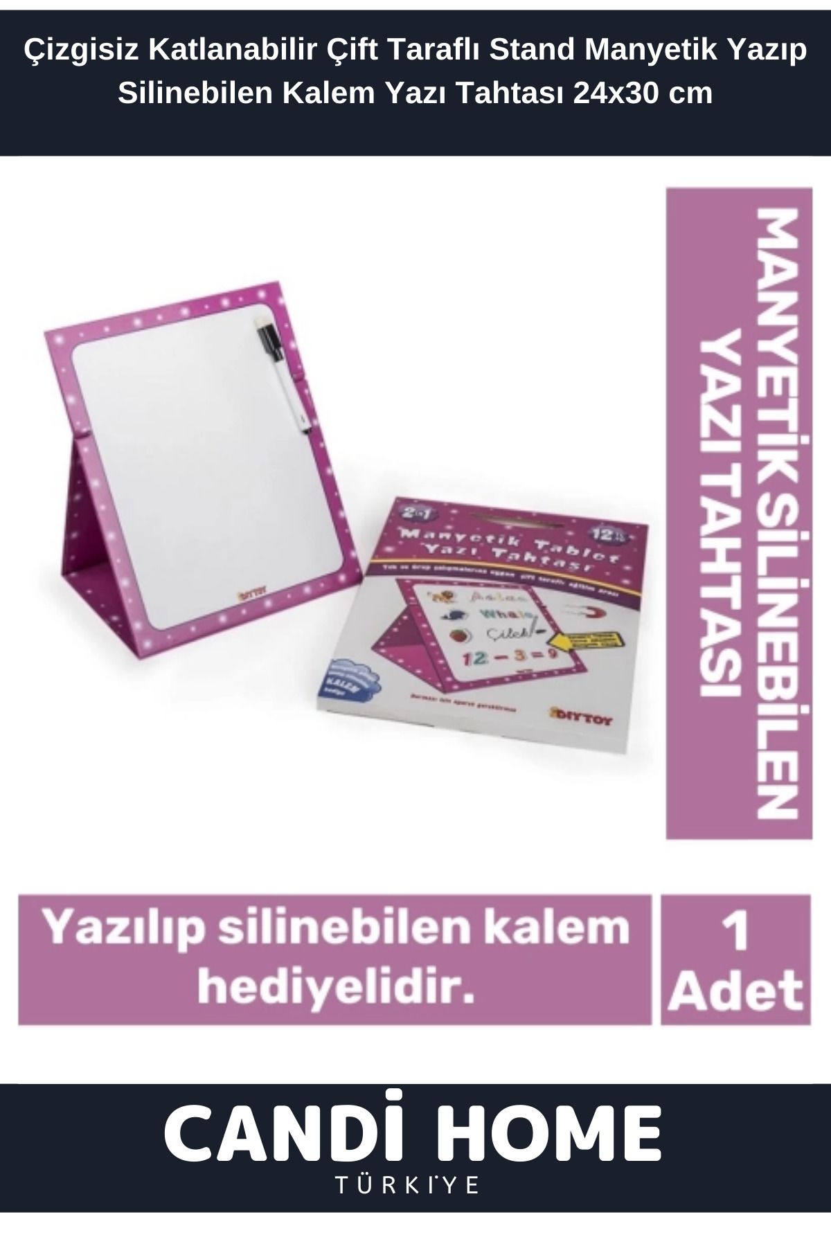 HOBİ CONDİ Çift Taraflı StandManyetik Yazıp S...