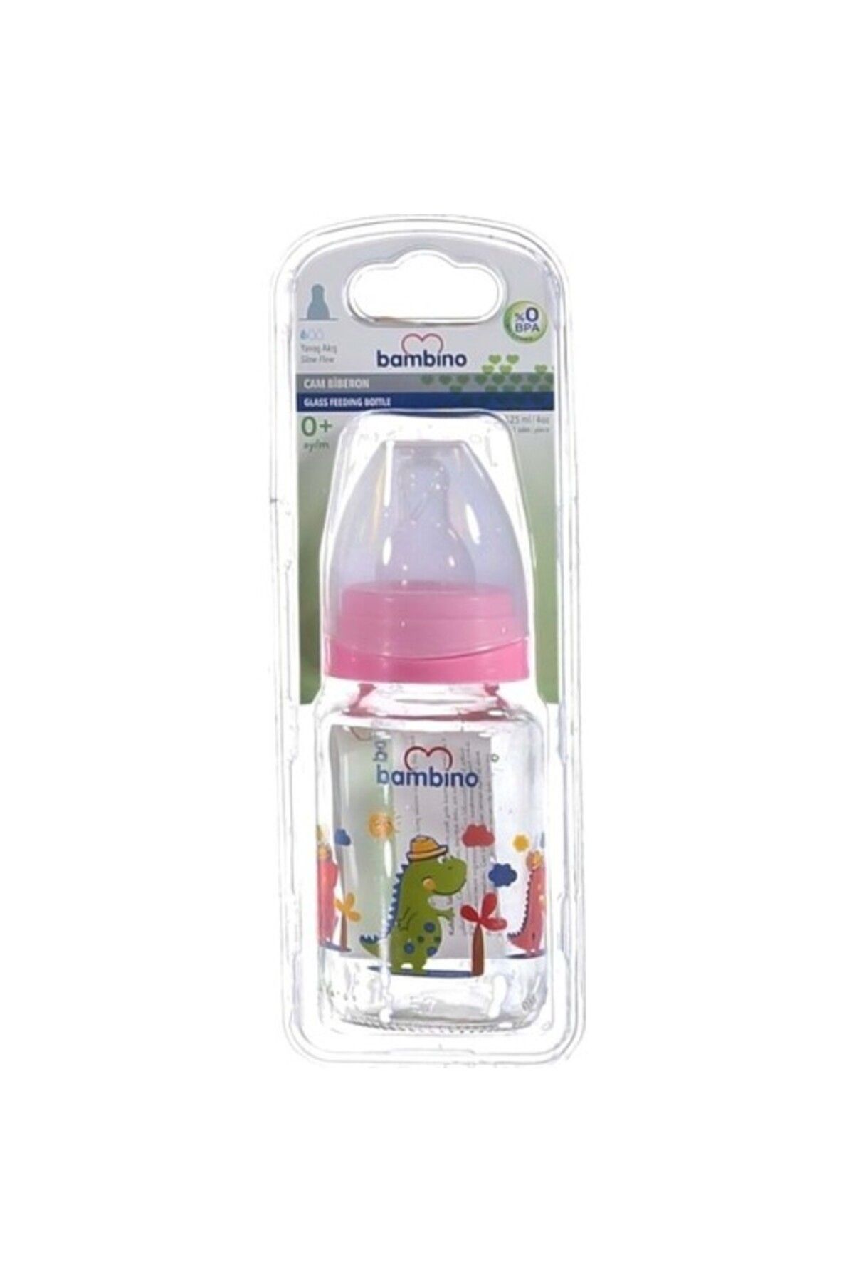 Bambino Cam Biberon B013Pembe 125 ml