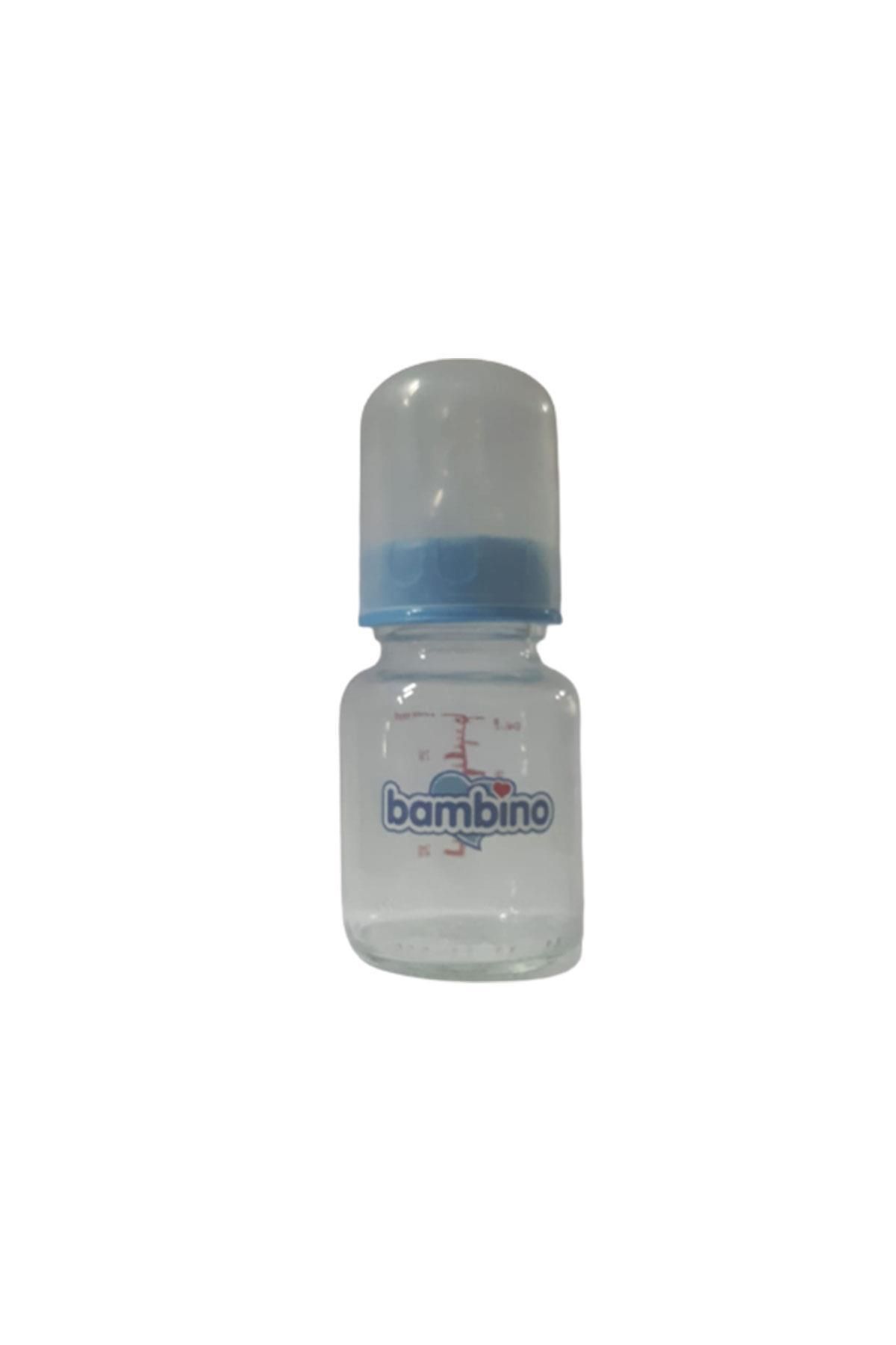 Bambino Desenli Cam Biberon100 ml Mavi