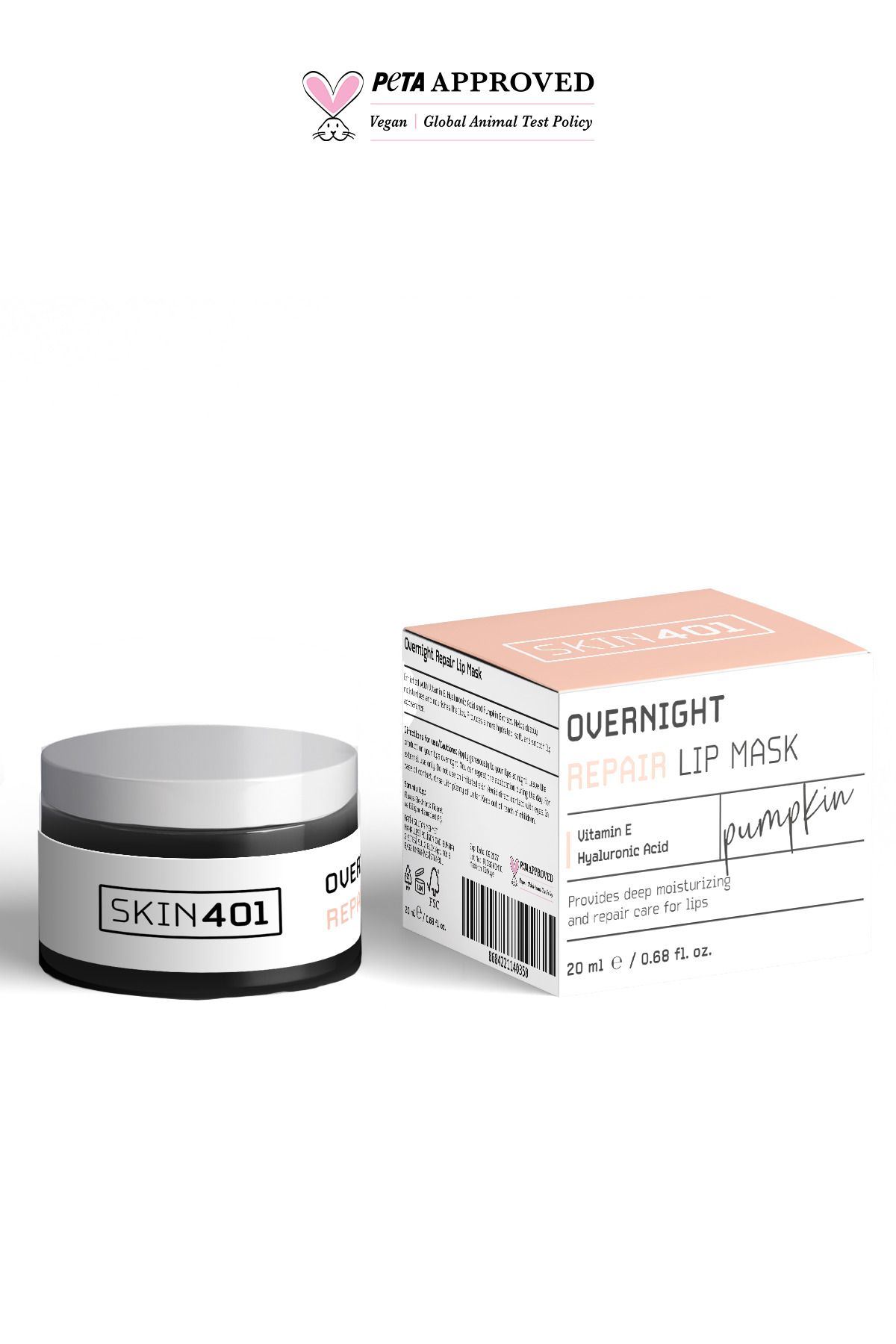 Skin401 Onarıcı Gece DudakBakım Maskesi 20ml...