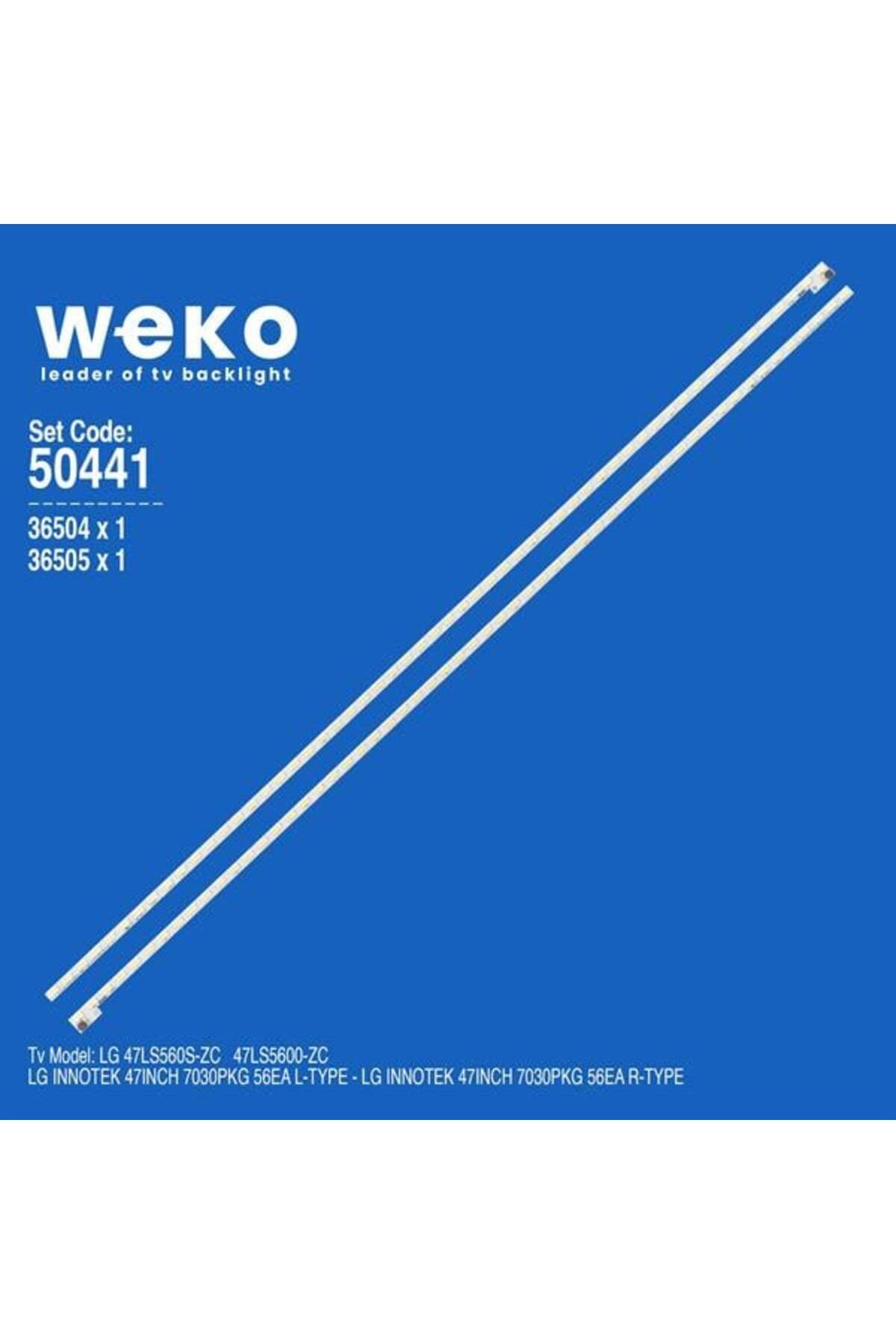 WKSET-5441 36504X1 36505X1 LG INNOTEK 47INCH 7030PKG 56EA 2 ADET LED BAR 5PİN