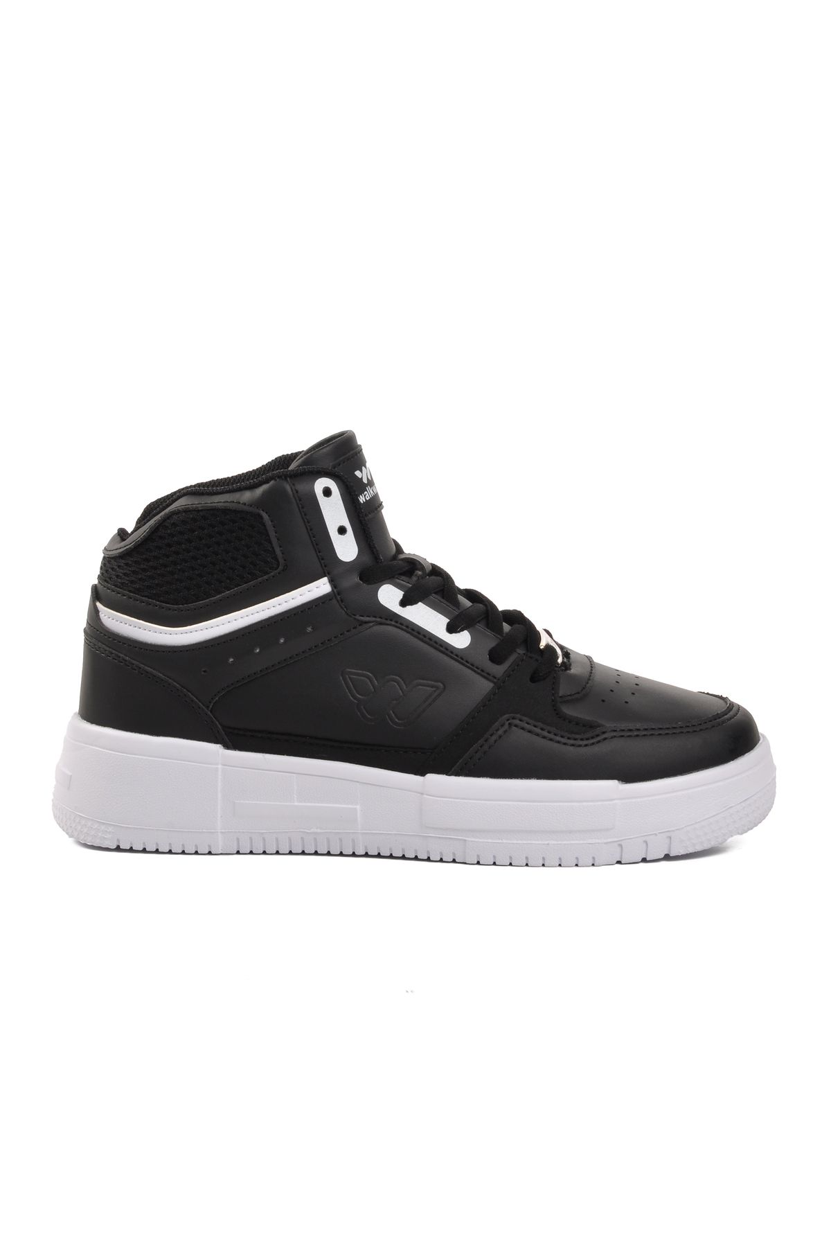 Siyah-Beyaz Unisex Hi Sneaker