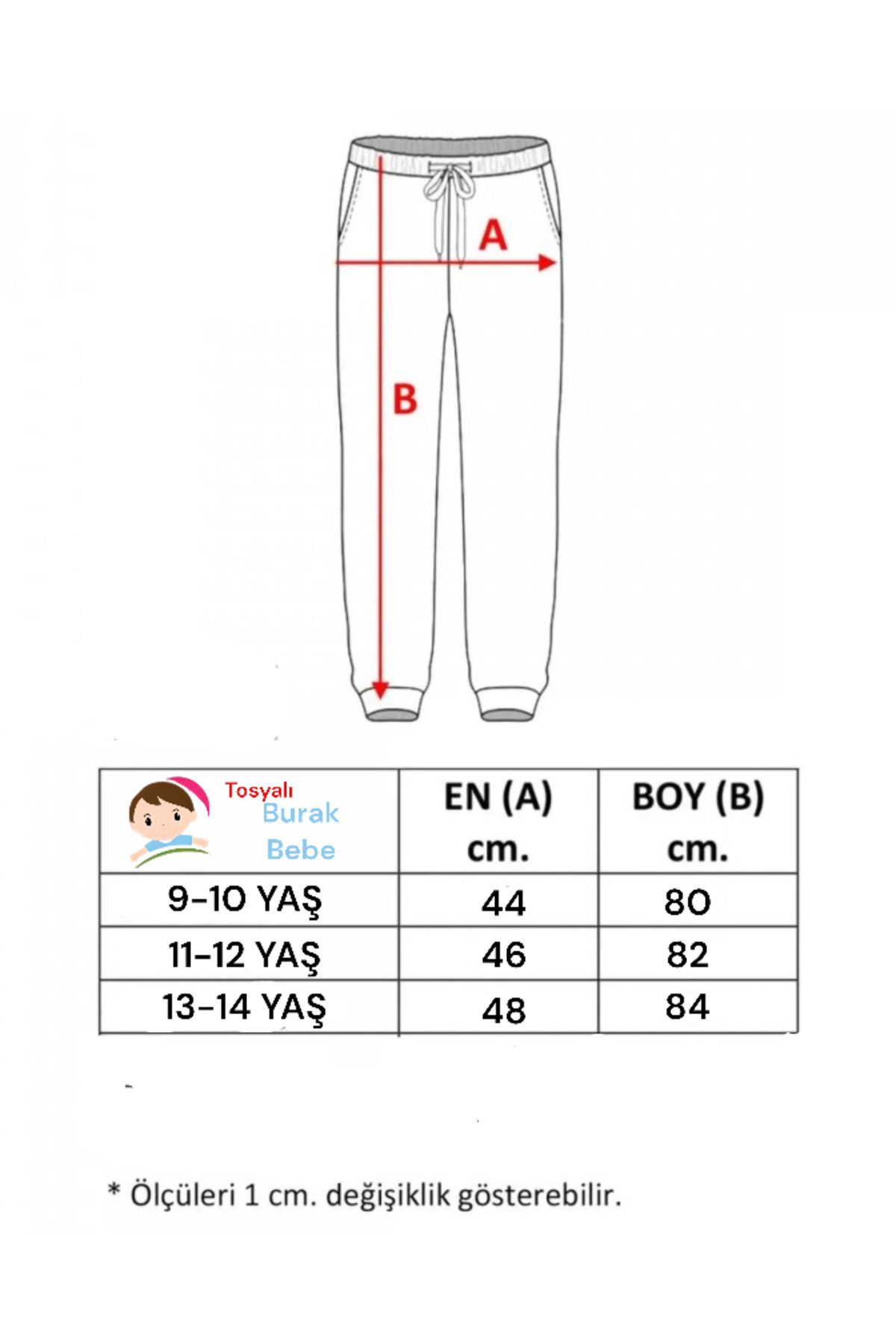 Çocuk Pamuklu Şardonlu 3 İplik Unisex Çift Cepli Tek Alt Eşofman