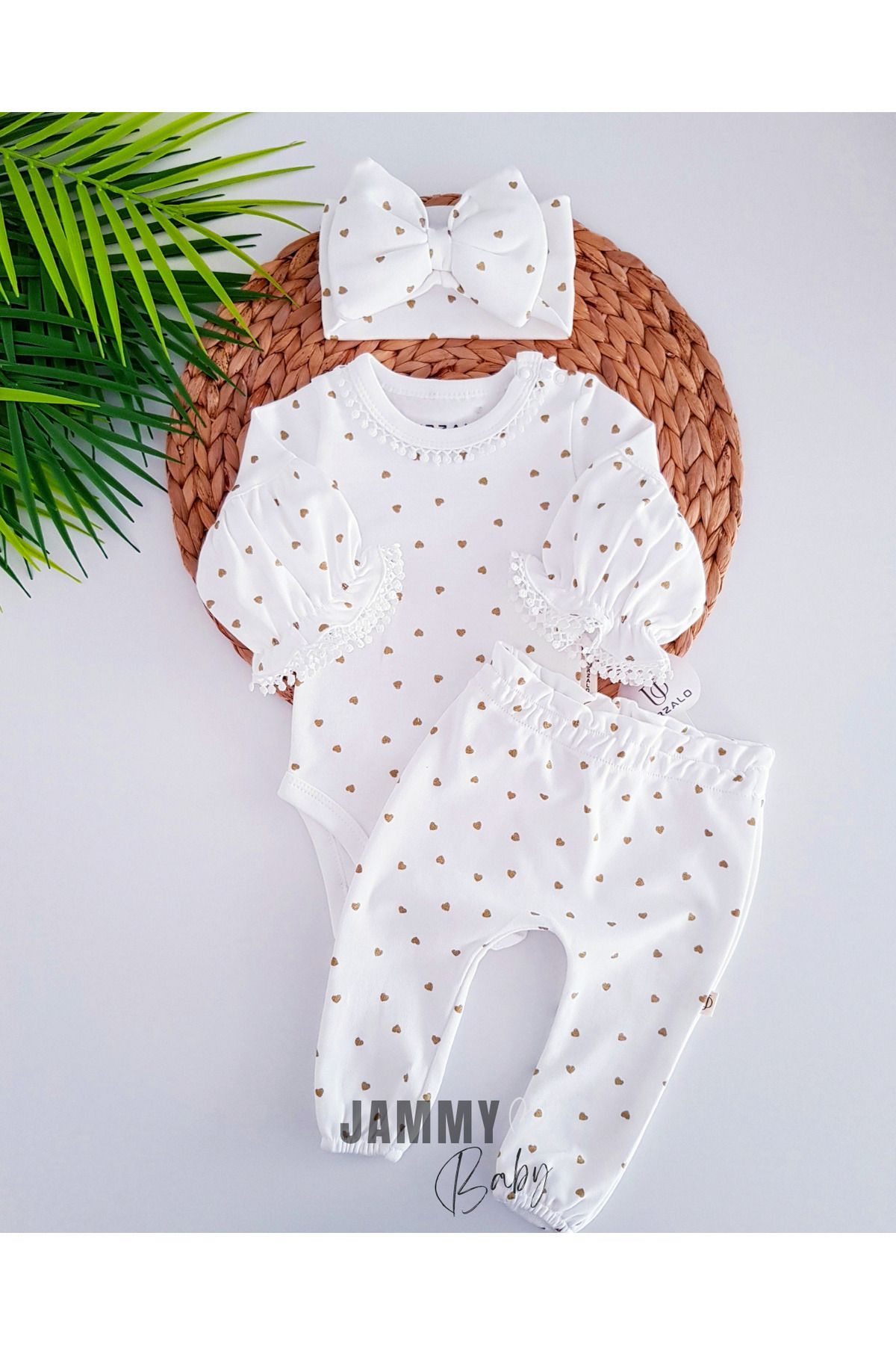 Jammybaby Maria Gold KalpYaldızlı Kız Bebek L...