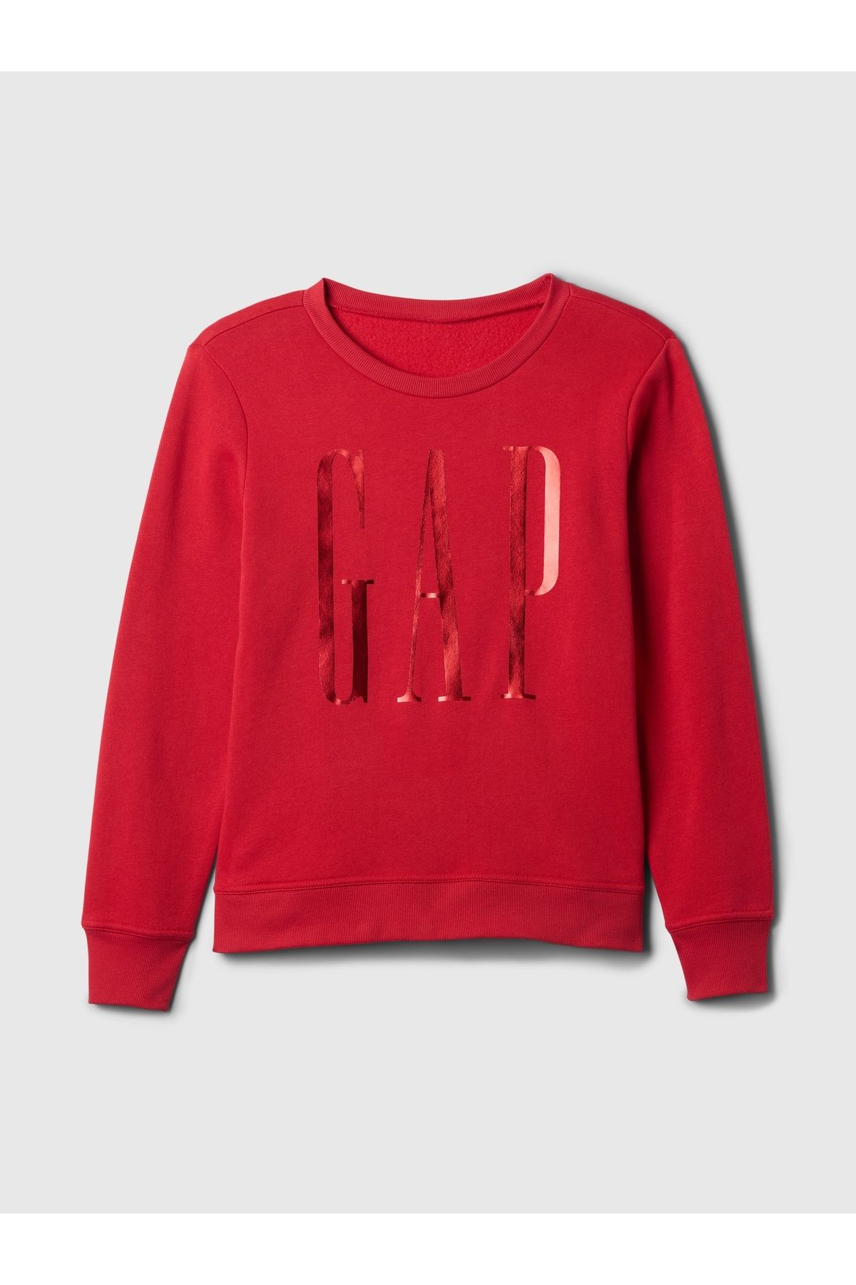 Kadın Kırmızı Gap Logo Relaxed Fleece Sweatshirt