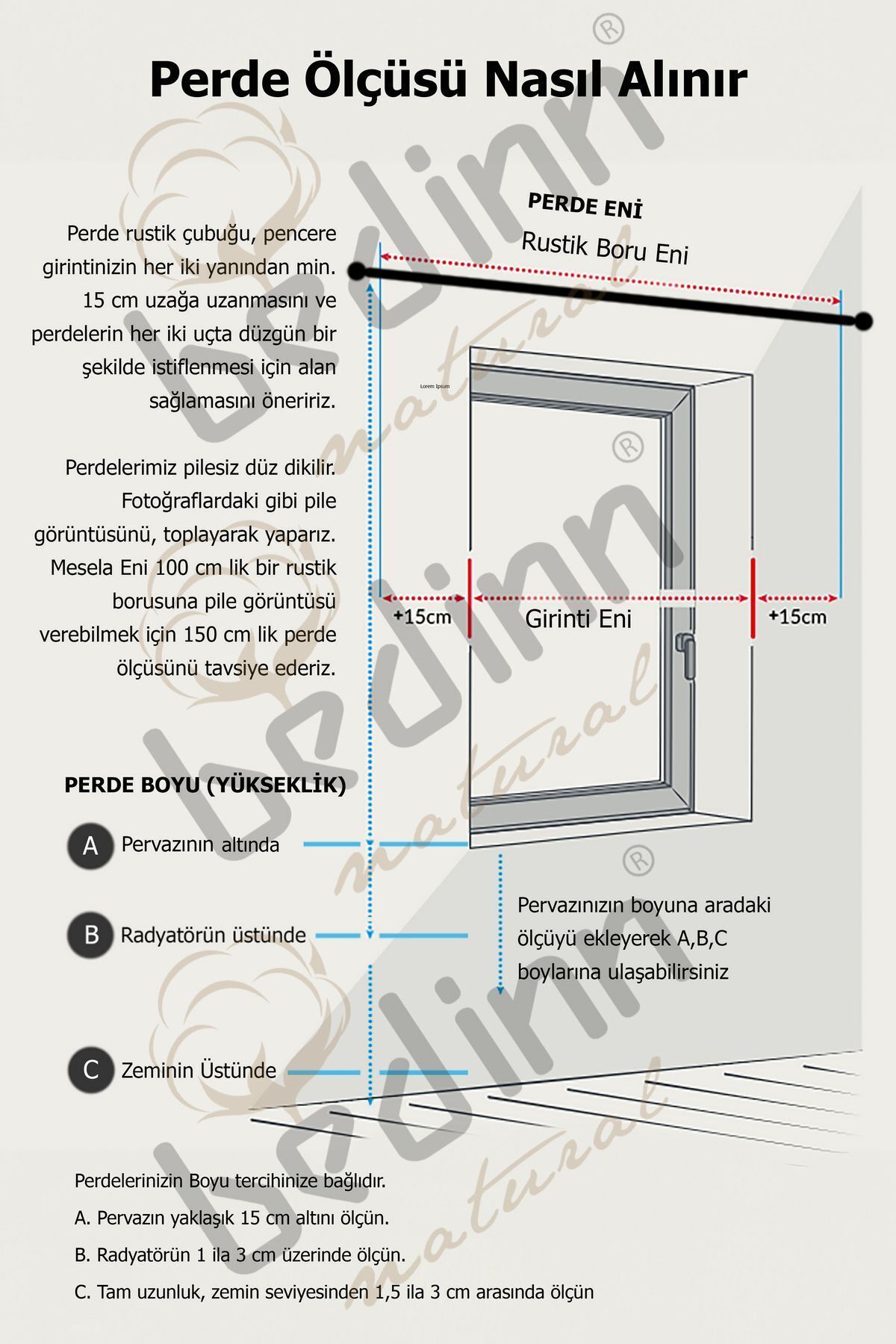 Naturel Potlu Tül Perde Retro Krem Fırfırlı