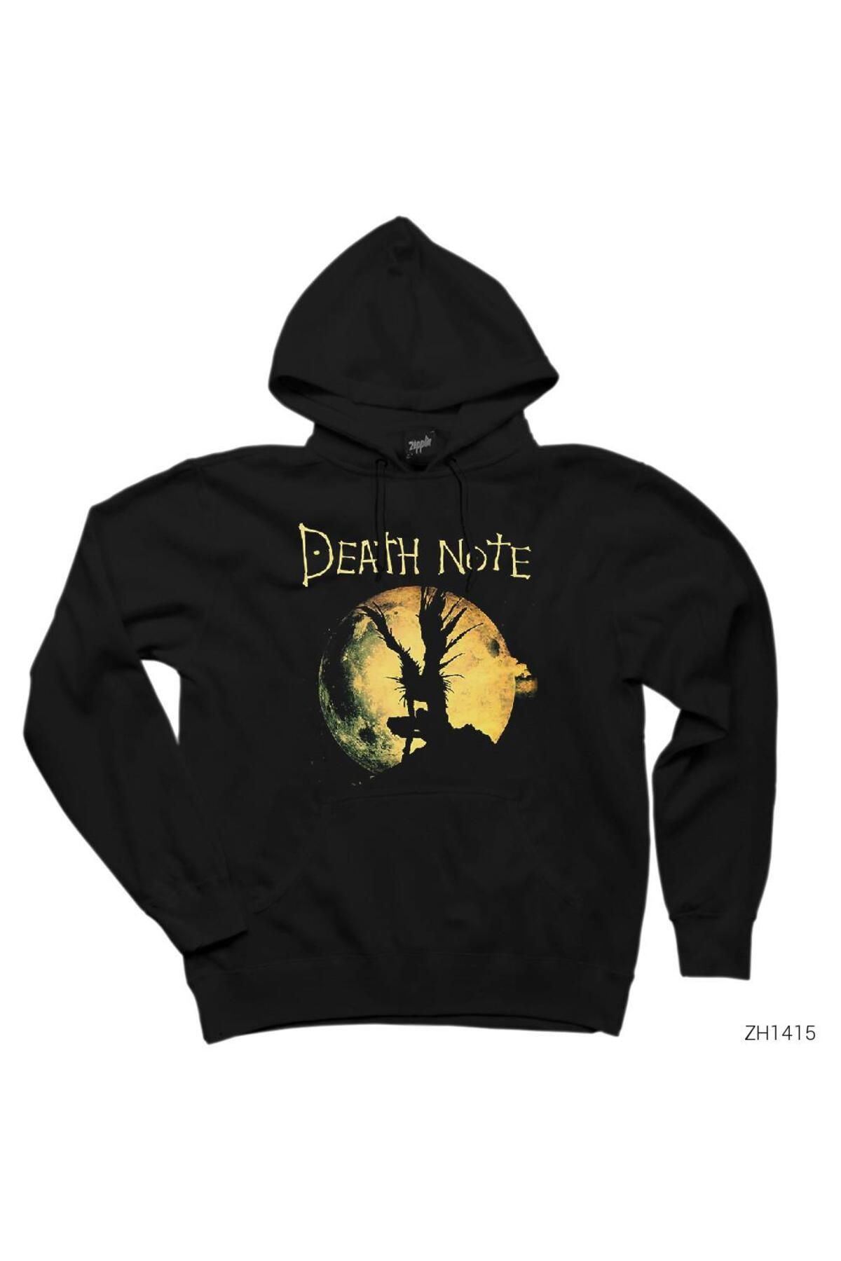 CrowsGate Death Note MoonSiyah Kapşonlu Sweat...