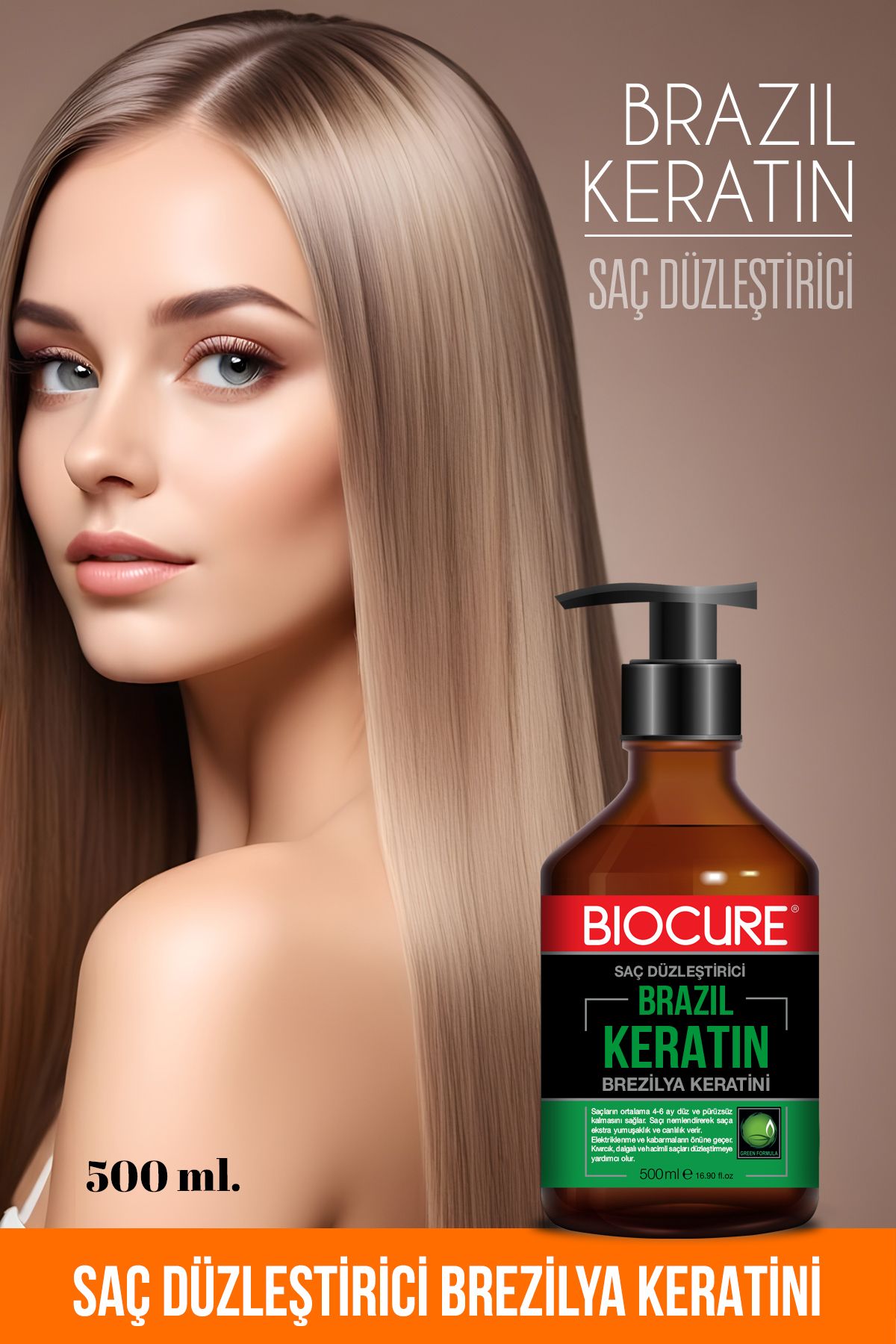 BiocureSaç DüzleştiriciKeratin Bakımı Brezily...