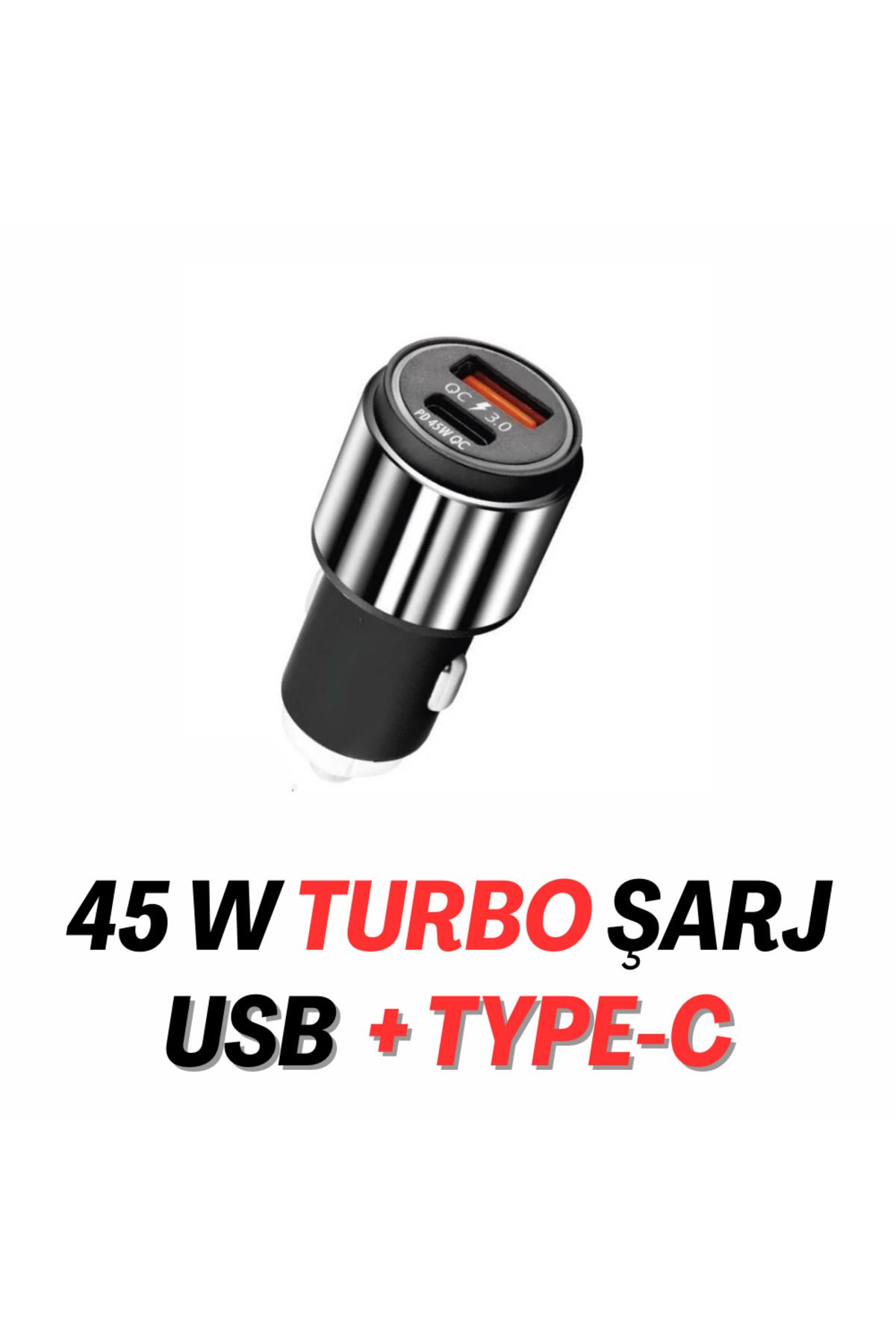 GOBAX Type-c Usb AraçÇakmaklık 45w Pd Hızlı T...