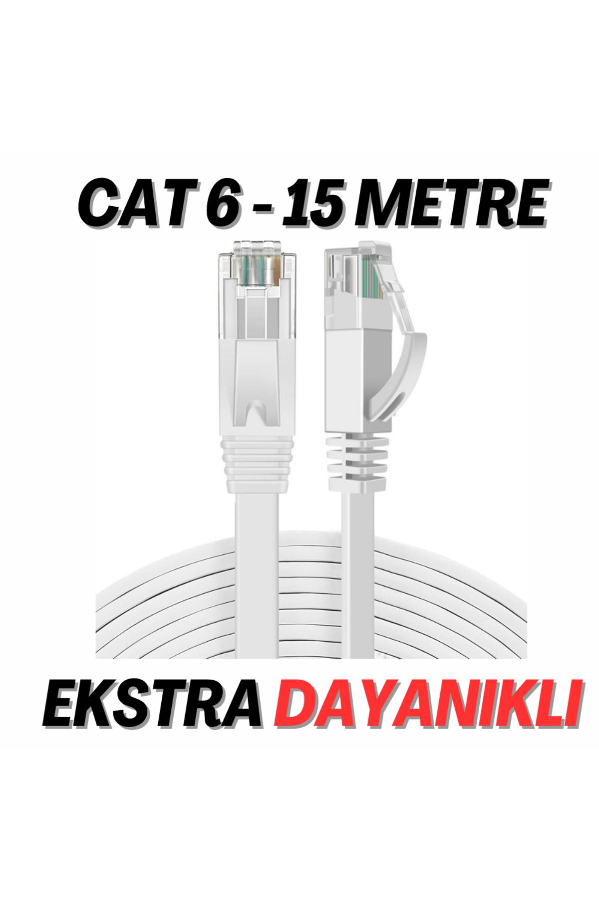 GOBAX Cat6 15mt Lan EthernetKablosu Dayanıklı...